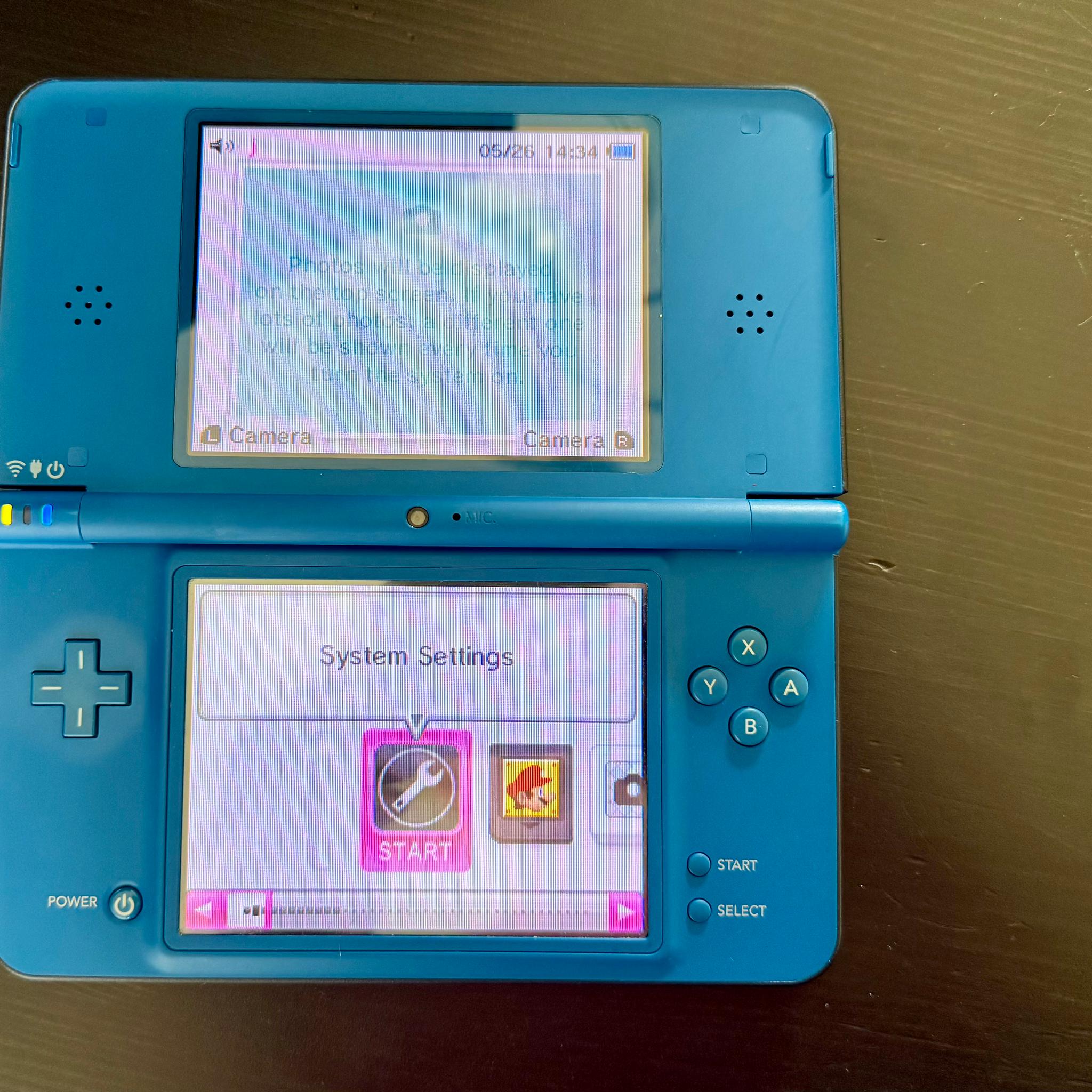 Nintendo DSi Blue Bundle + Charger + New Super Mario Bros DS | Cleaned & Tested