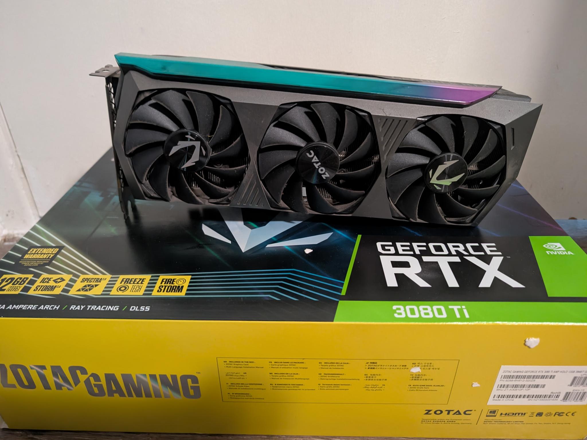 ZOTAC GAMING GeForce RTX 3080 Ti AMP Holo 12GB GDDR6X - Excellent Condition