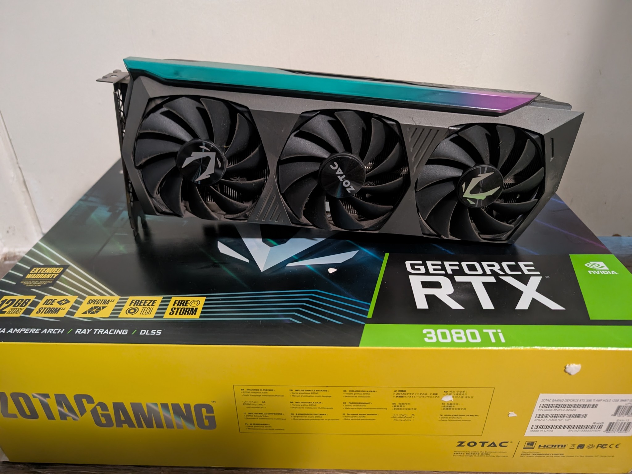 ZOTAC GAMING GeForce RTX 3080 Ti AMP Holo 12GB GDDR6X - Excellent Condition