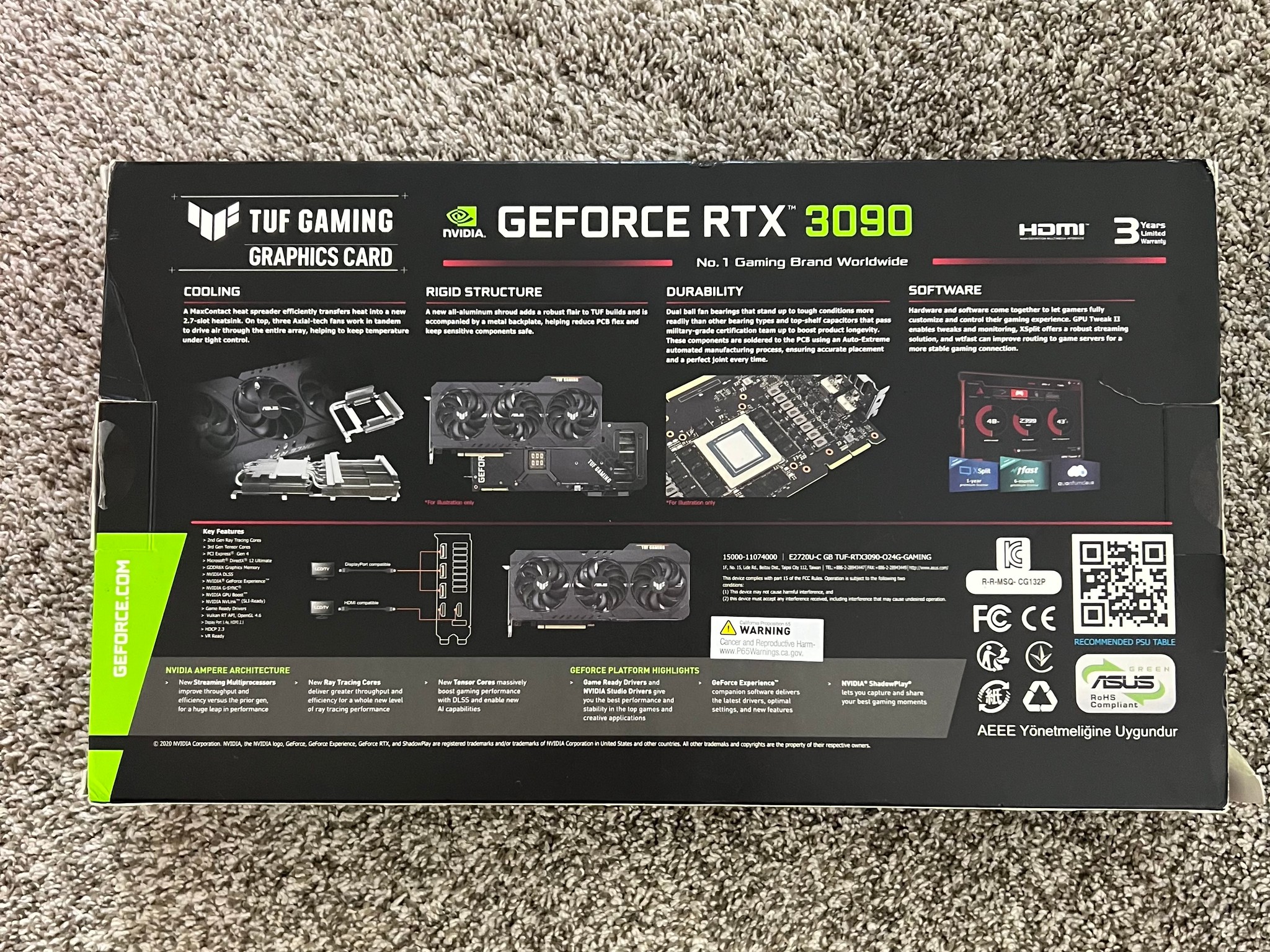 ASUS TUF Gaming GeForce RTX 3090 OC 24GB GDDR6X