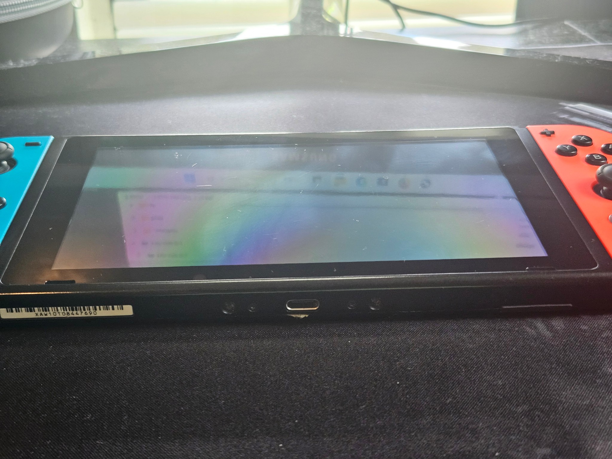 Modded Switch with 128GB SD Card and Charger
