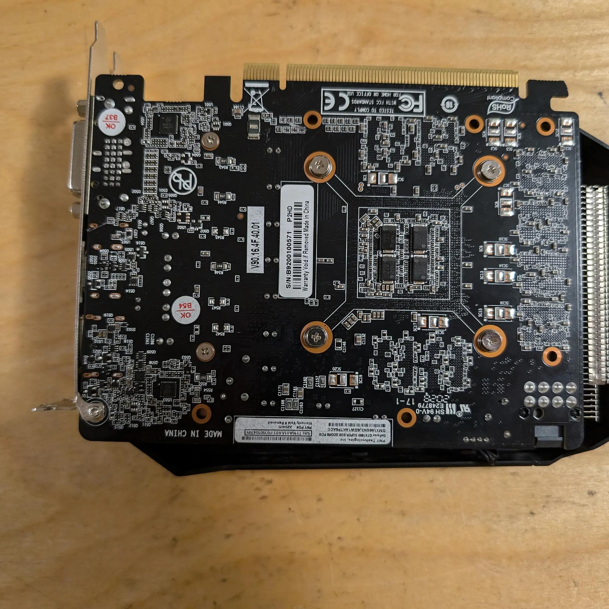 *PARTS* PNY Nvidia GTX 1660 Super 6GB