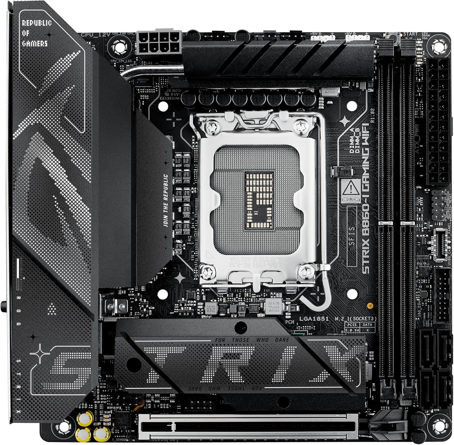 ASUS ROG STRIX B860-I GAMING WIFI LGA 1851 DDR5 Mini-ITX Desktop Motherboard