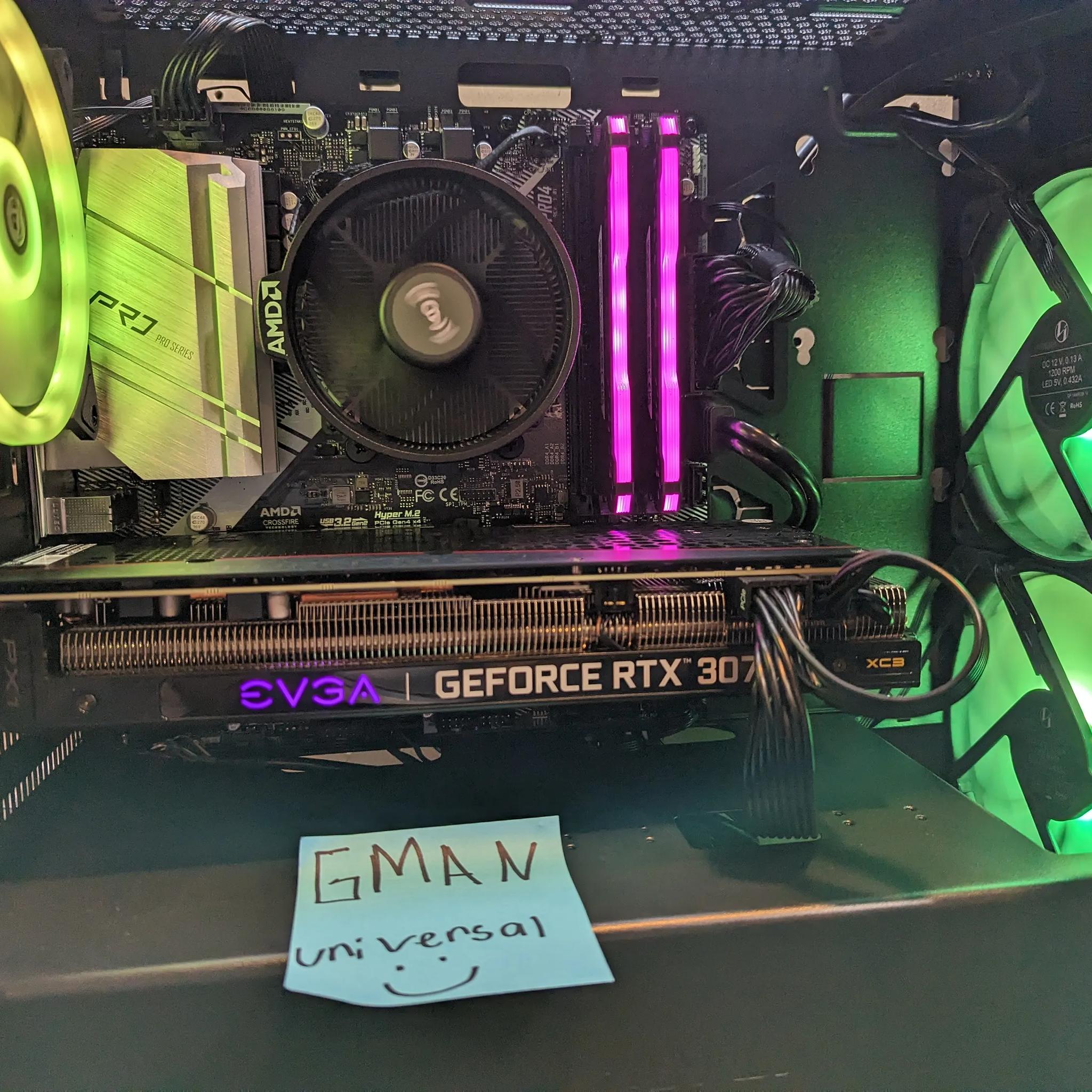 1440p Gaming pc|AMD Ryzen 5600G|RTX 3070 EVGA XC3 Ultra|16GB DDR4 3600MHz|