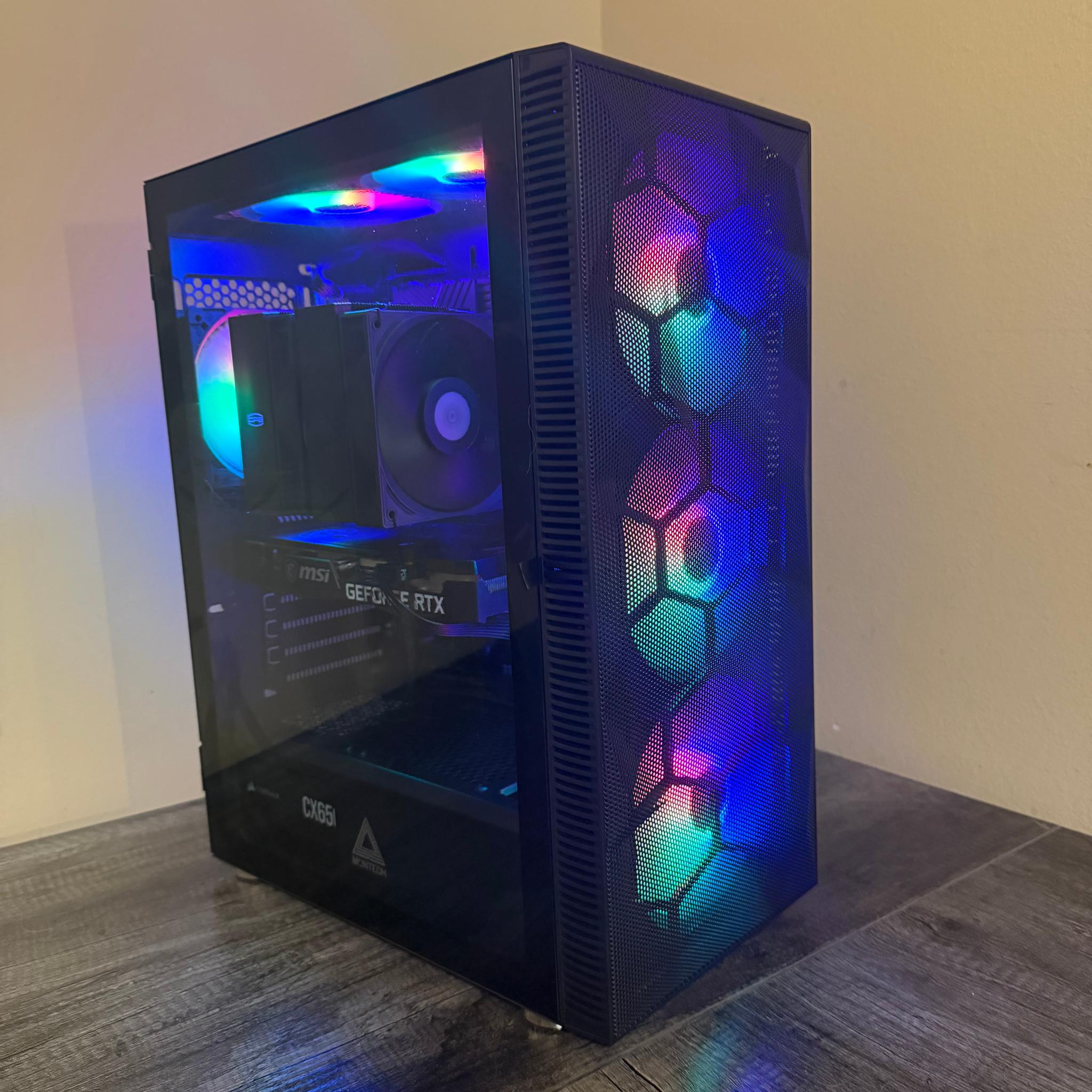 Custom Built Gaming PC, RTX 3060, Intel I5 12400, 32GB DDR4, 650w PSU, 2TB SSD