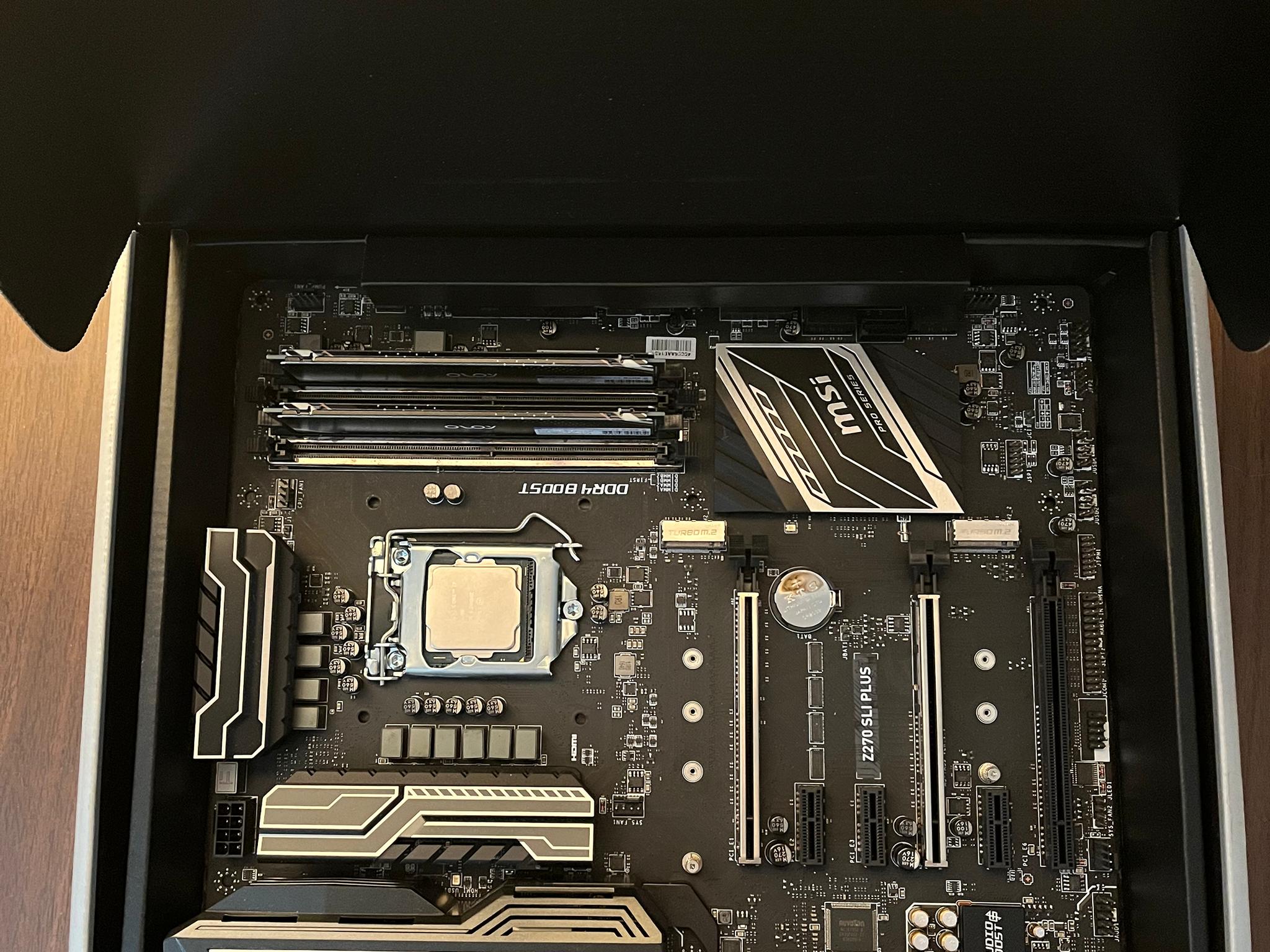 MSI Z270 SLI PLUS | I7-7700K | 16GB 3200MHz DDR4 | Latest BIOS | I/O Shield & Original Accessories