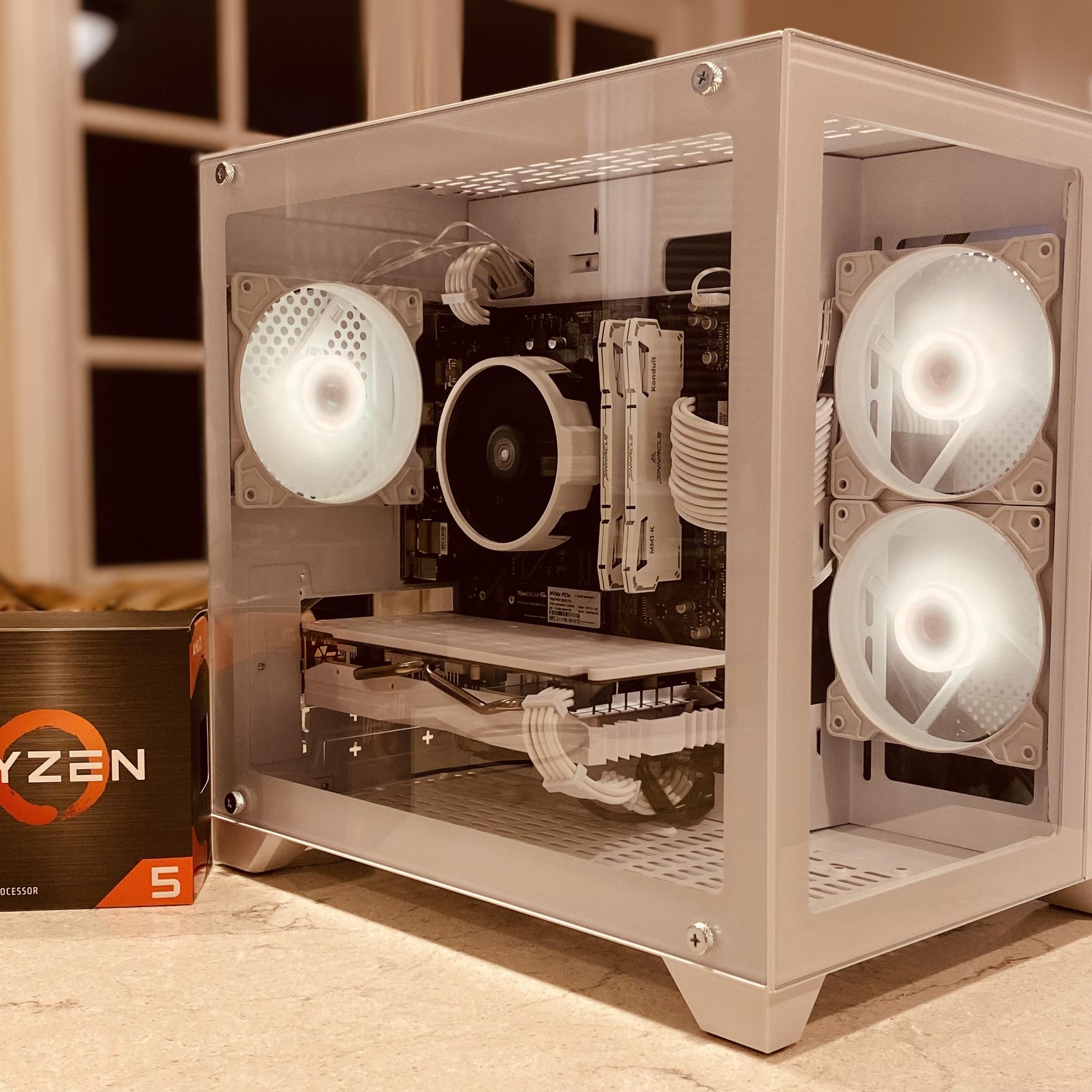 NEW❄️ICE❄️RX580 8 GB❄️Ryzen 5 5500❄️16 GB DDR4 RAM-Wi-Fi