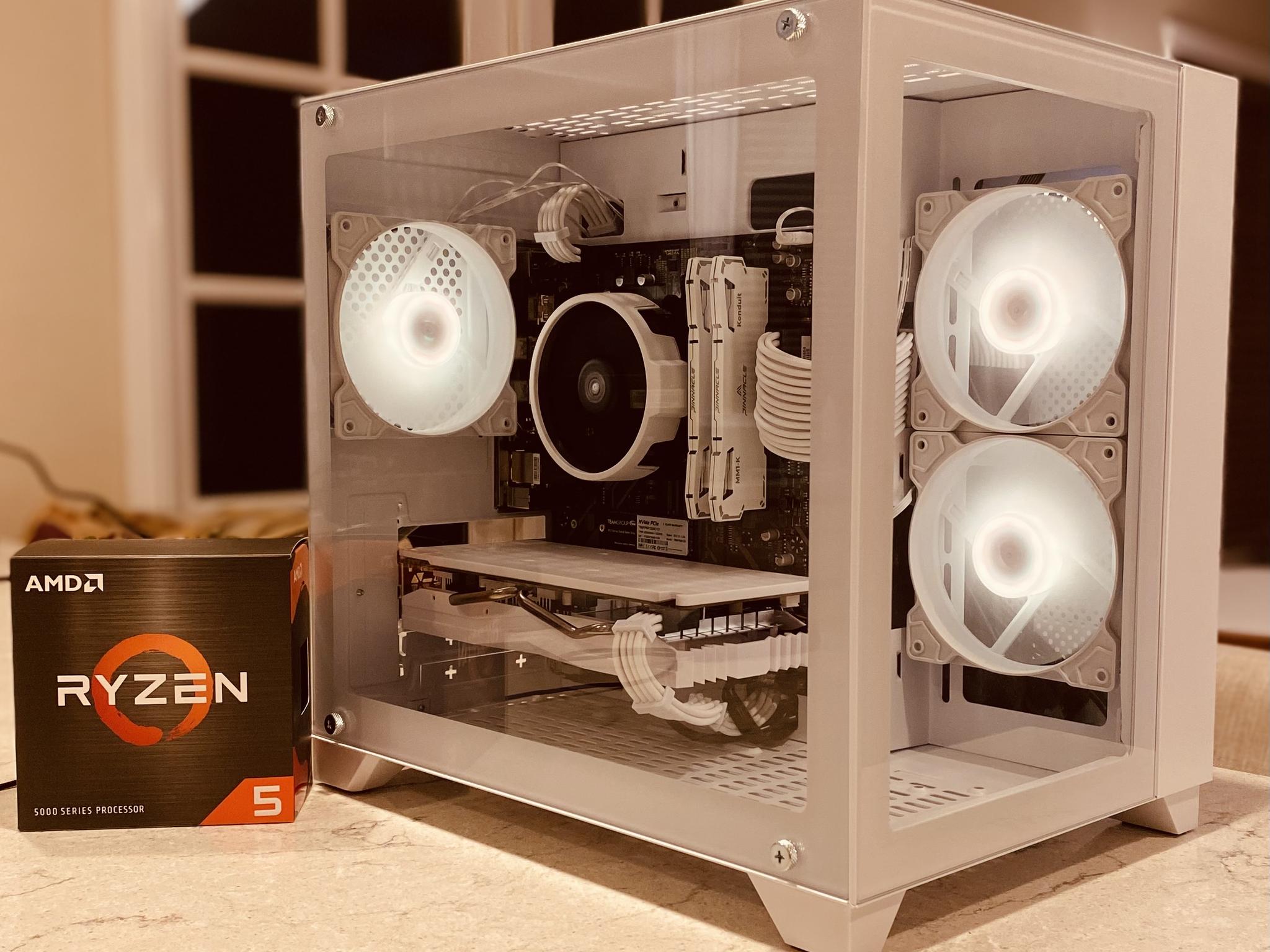 NEW❄️ICE❄️RX580 8 GB❄️Ryzen 5 5500❄️16 GB DDR4 RAM-Wi-Fi