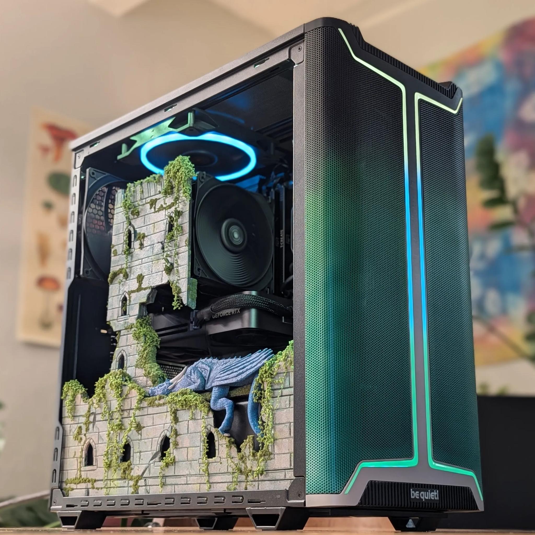 30 dB Load 🐉 Where Dragons Rest | RTX 5070 FE | Ryzen 7600X3D | Silent Build | 32GB DDR5 | 2TB NVMe