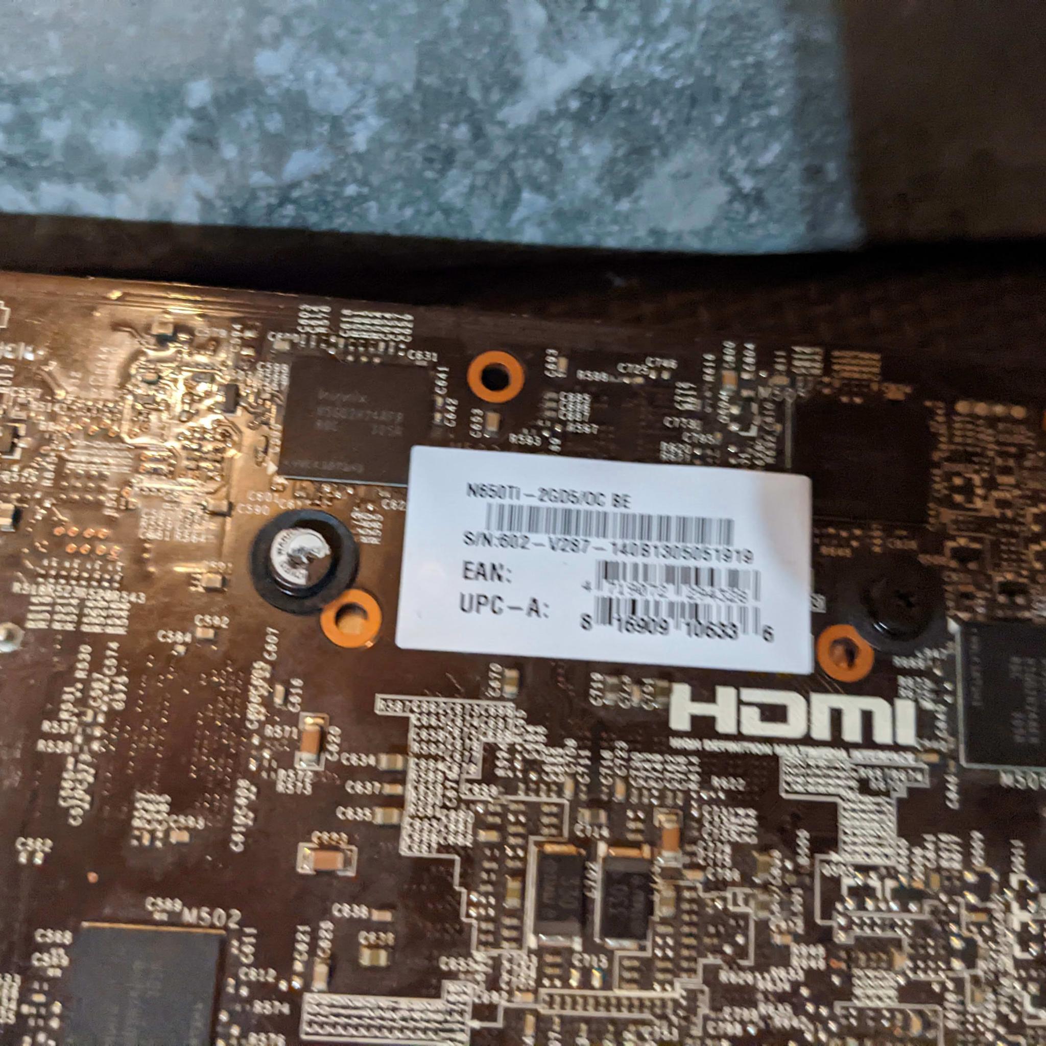 MSI Nvidia GeForce GTX 650 Ti 2 GB GDDR5 PCI Express x16 Desktop Video Card -Good Condition