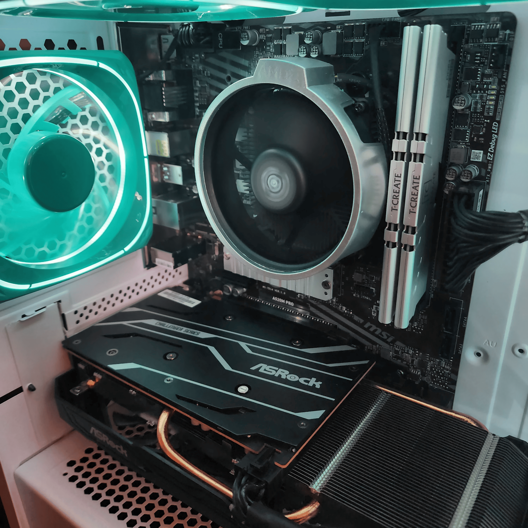 🤍👽🤍 ASRock RX 6600 //  AMD Ryzen 5 3500X // T-Create 16GB 3200MHz