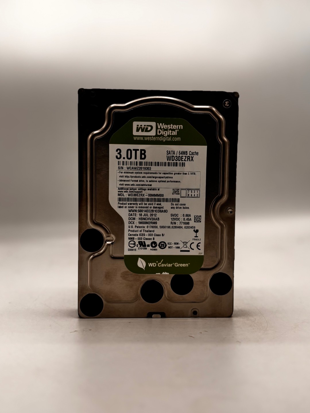 3TB Western Digital Caviar Green HDD | Jawa