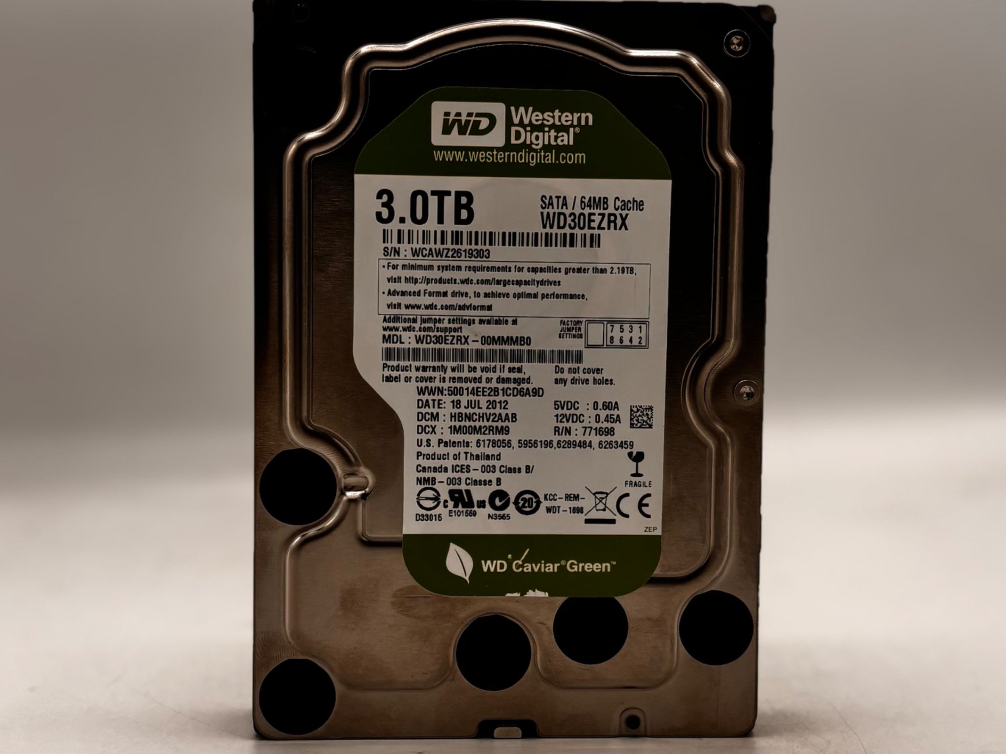 3TB Western Digital Caviar Green HDD | Jawa