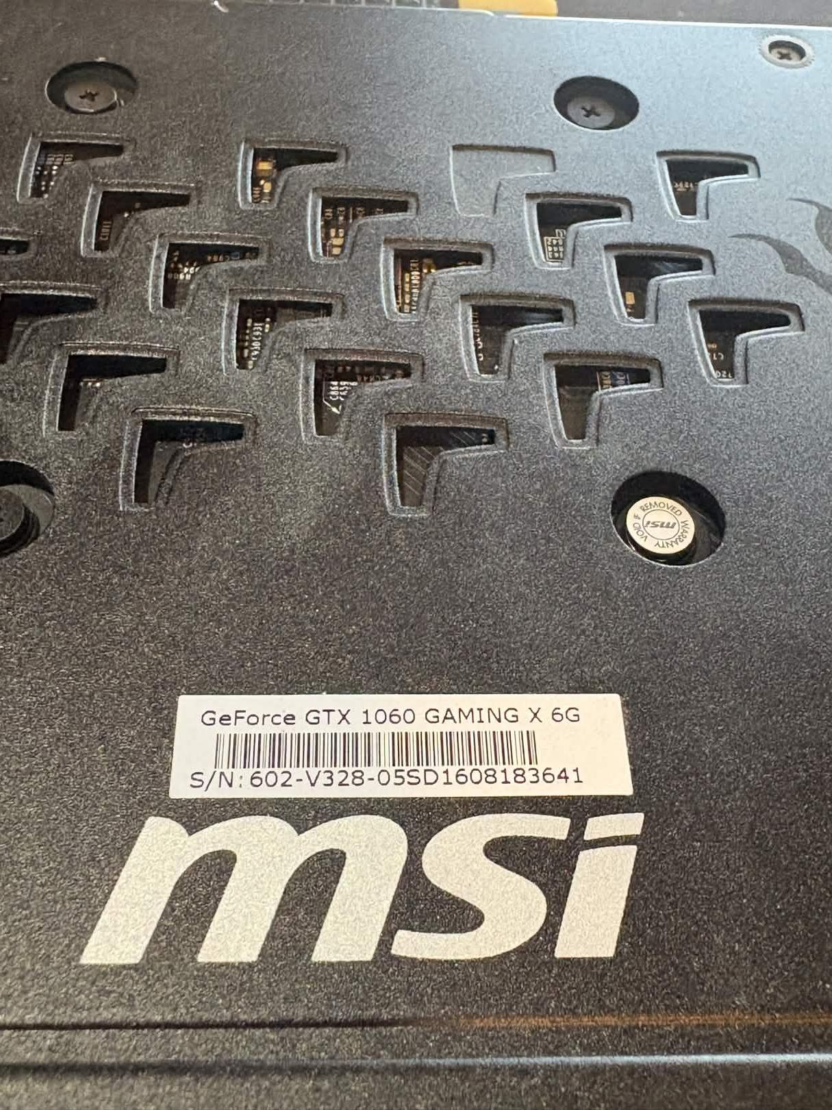 MSI GAMING X GeForce GTX 1060 6GB