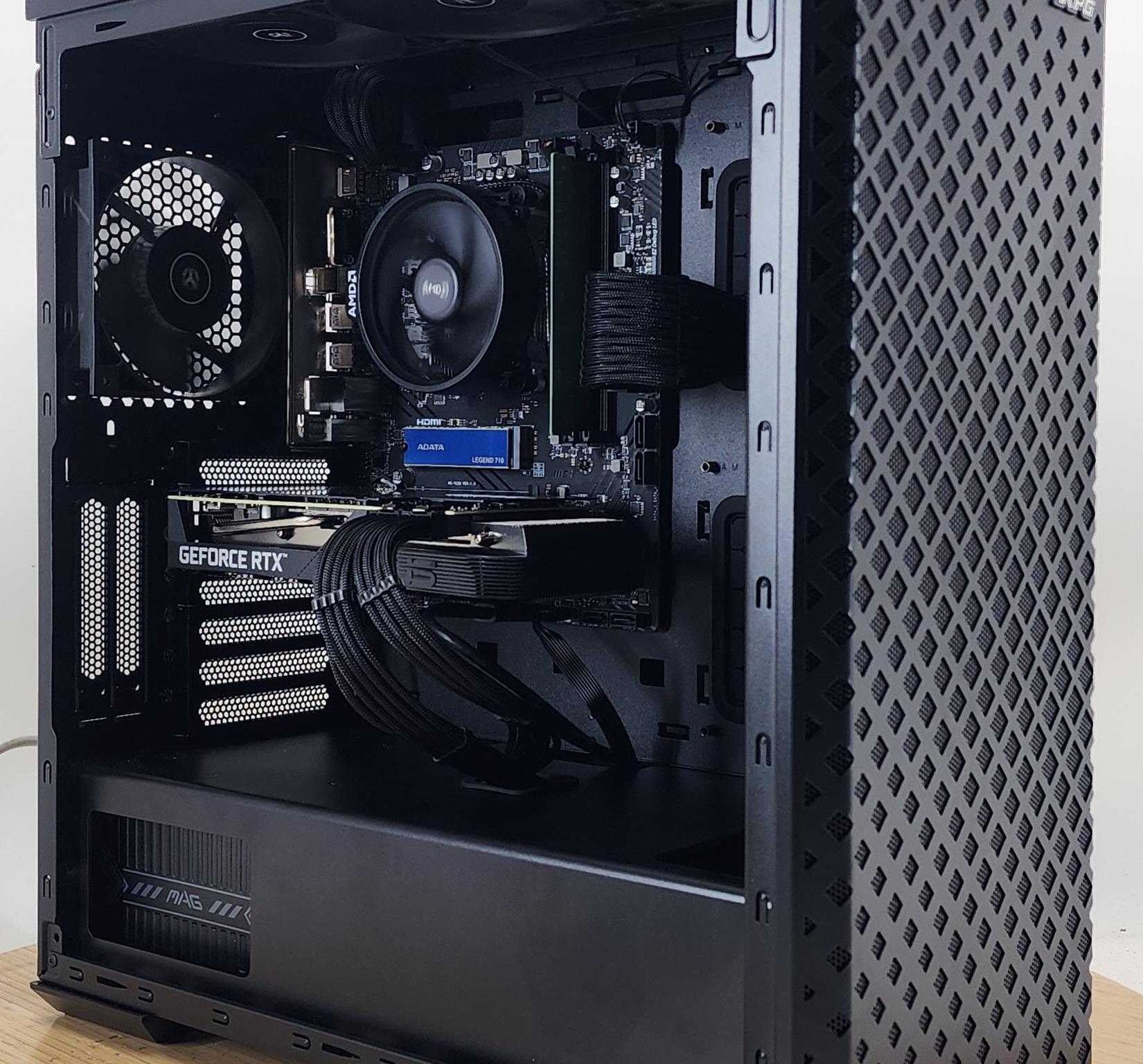 Gaming PC Ryzen 5 8500G 16GB RAM 512GB SSD RTX 3060 Ti 8GB Windows 11 Computer