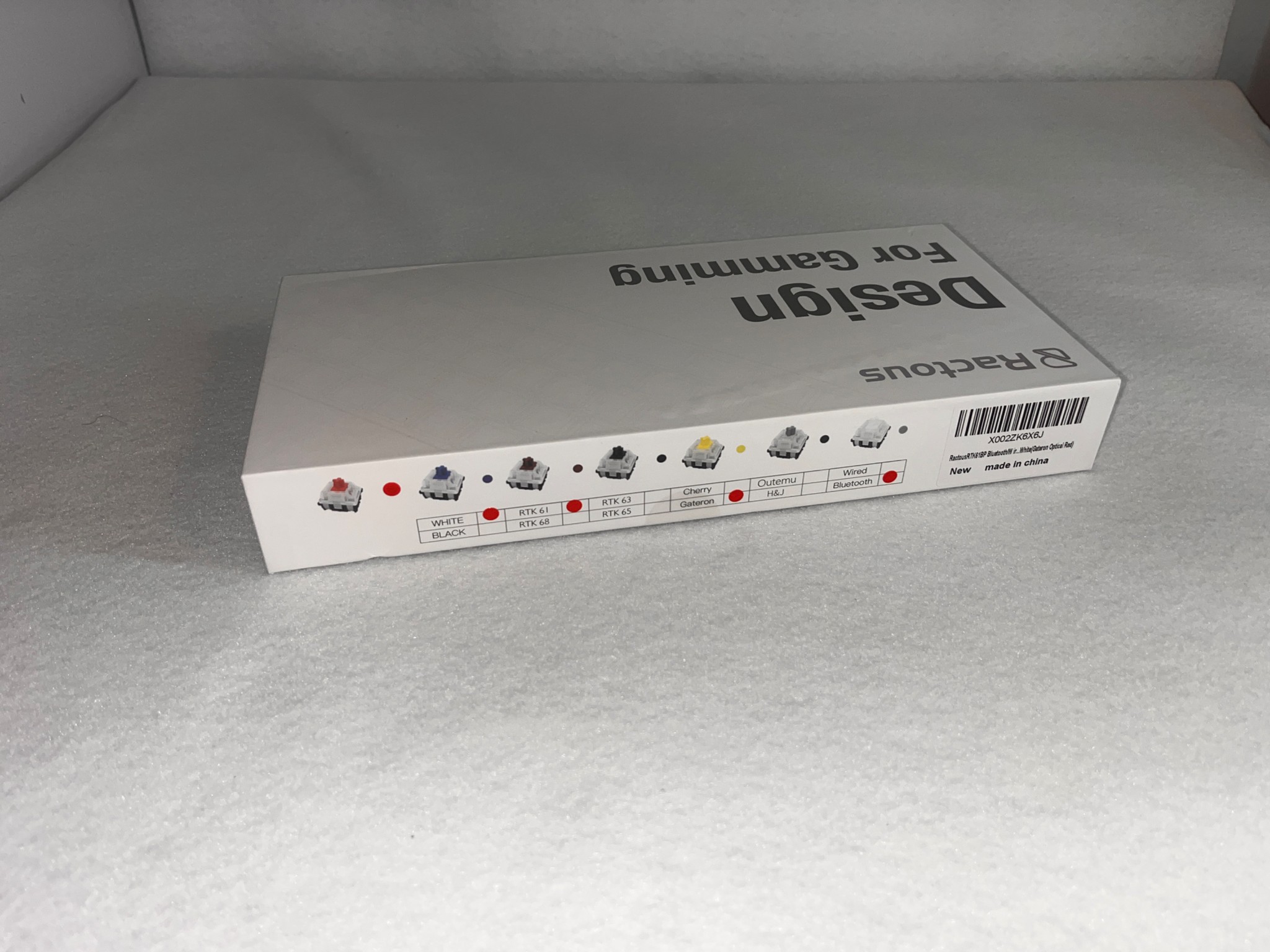 Ractous Design RGB keyboard New in the Box. 60%, RGB.  Gateron Red Switches Hot Swappable