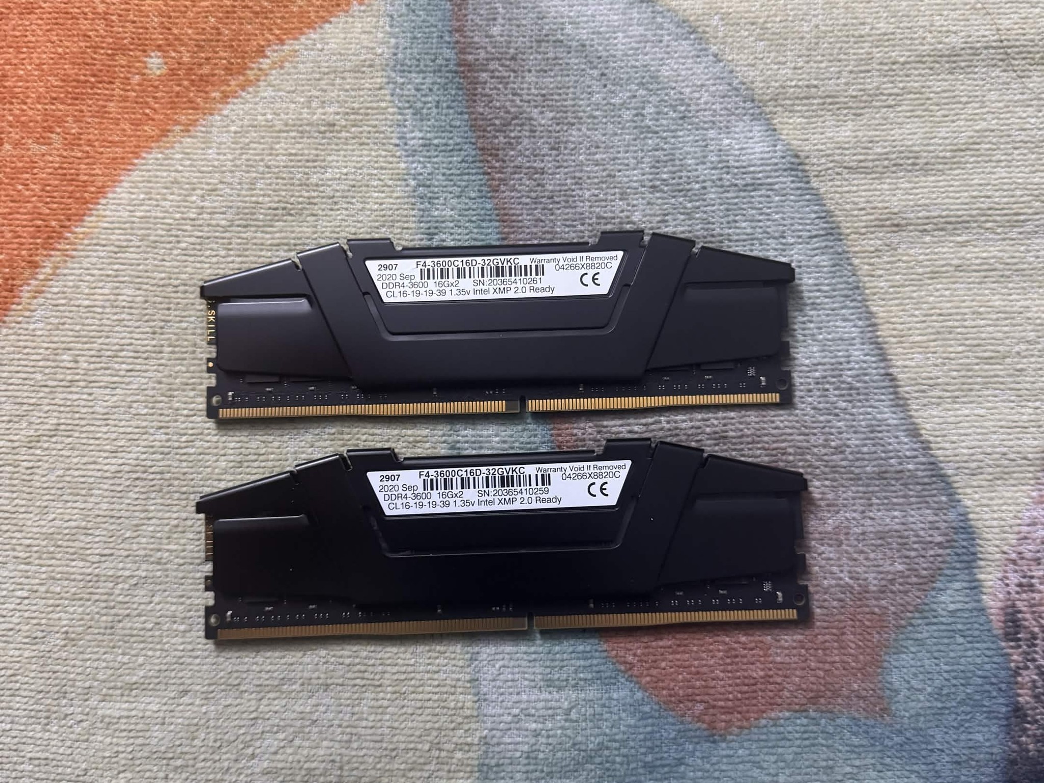 G.Skill Ripjaws V 32GB DDR4 RAM kit (2x16GB)