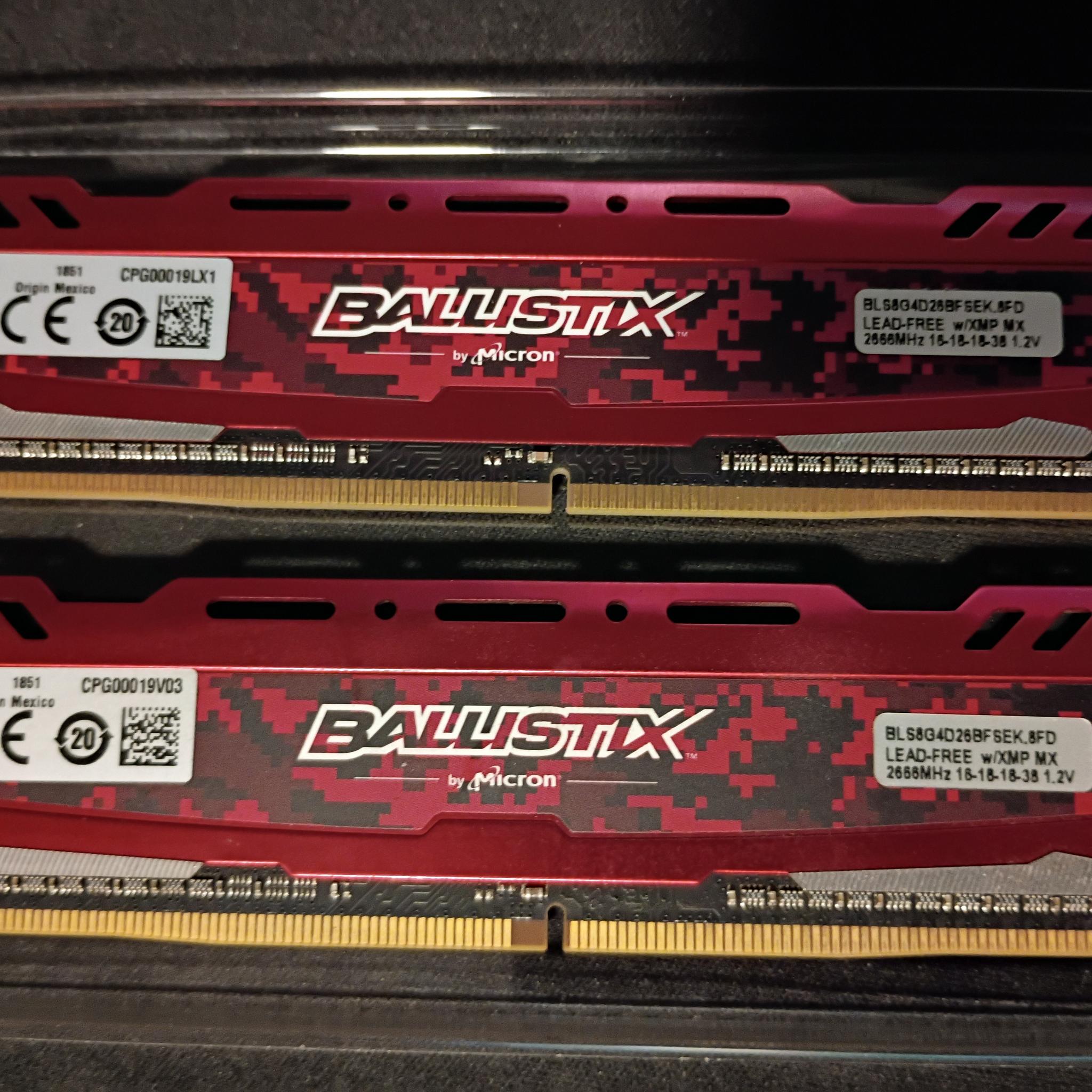Crucial Ballistix 16GB DDR4-2666 CL16 (2x8GB)