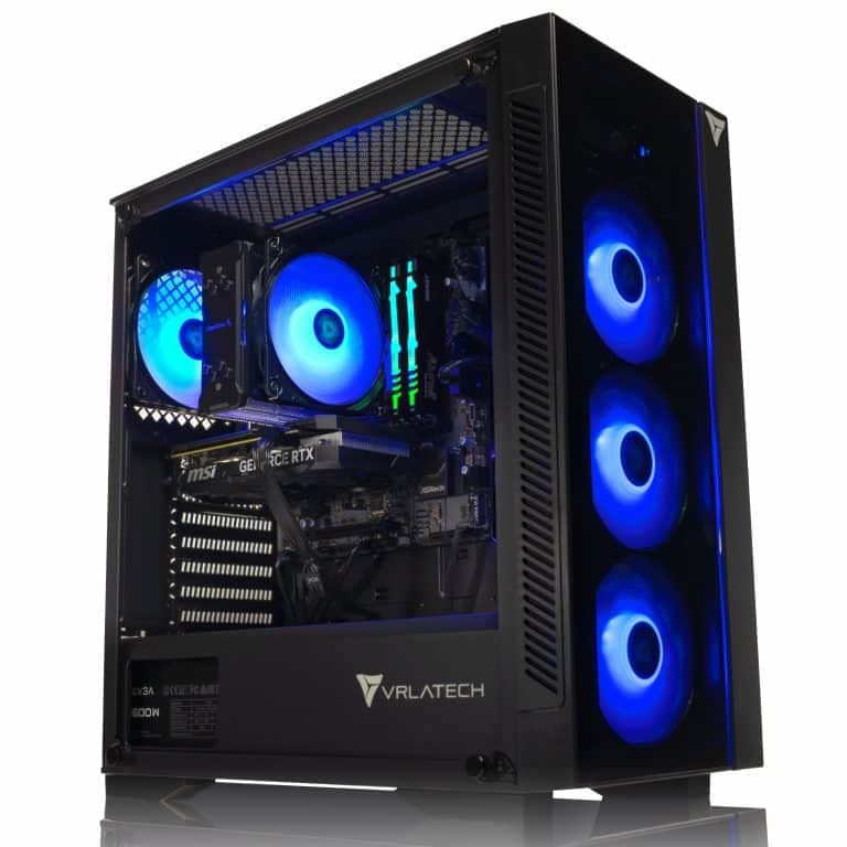 NEW VRLA Tech GeForce Radeon RX 9060 XT AMD Ryzen 5 5600X 16GB DDR4 1TB NVMe 600W PSU Windows