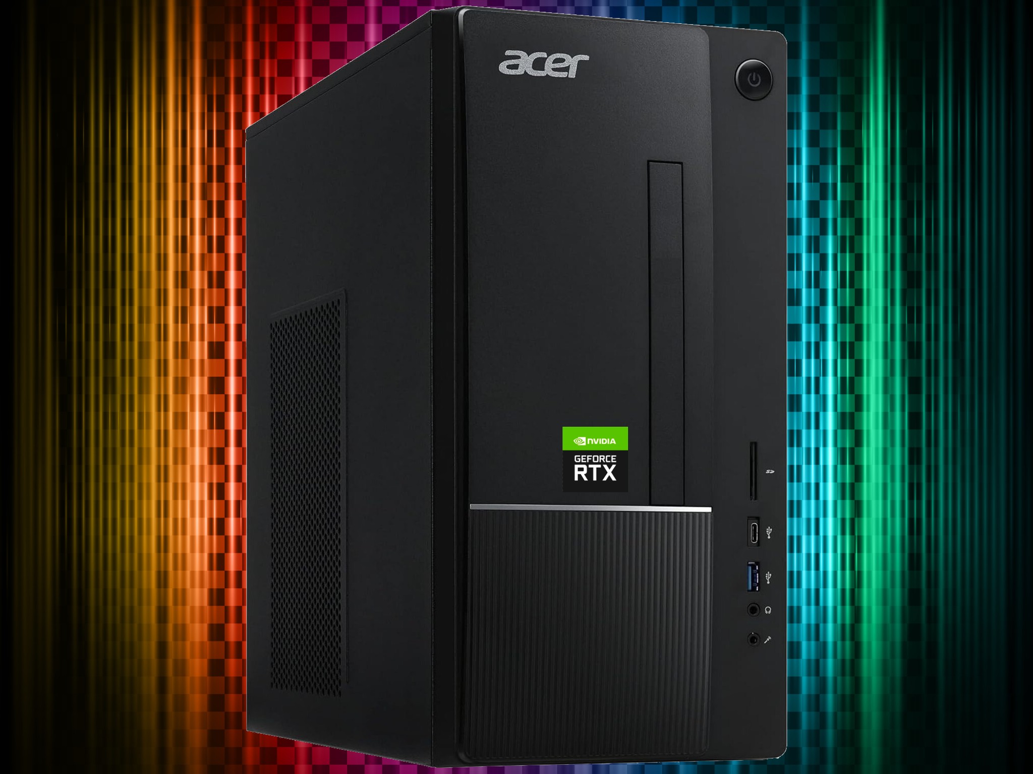 Sleeper RTX RGB Gaming PC RTX 3050 10th gen Intel 16GB RAM 1TB NVMe SSD + HDD