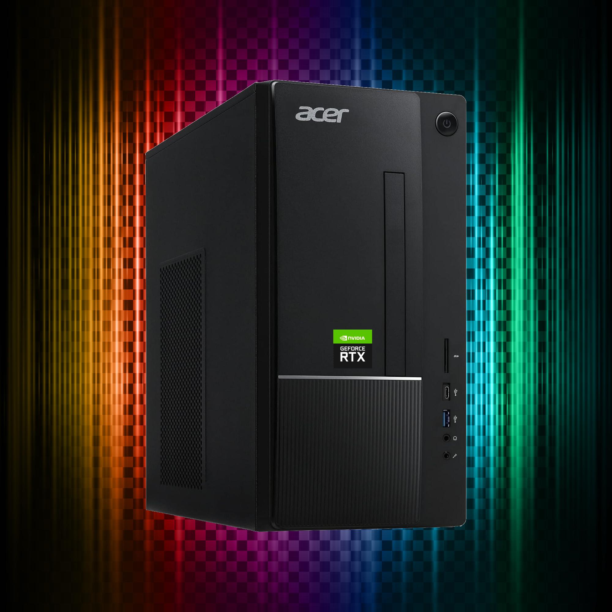 Sleeper RTX RGB Gaming PC RTX 3050 10th gen Intel 16GB RAM 1TB NVMe SSD + HDD