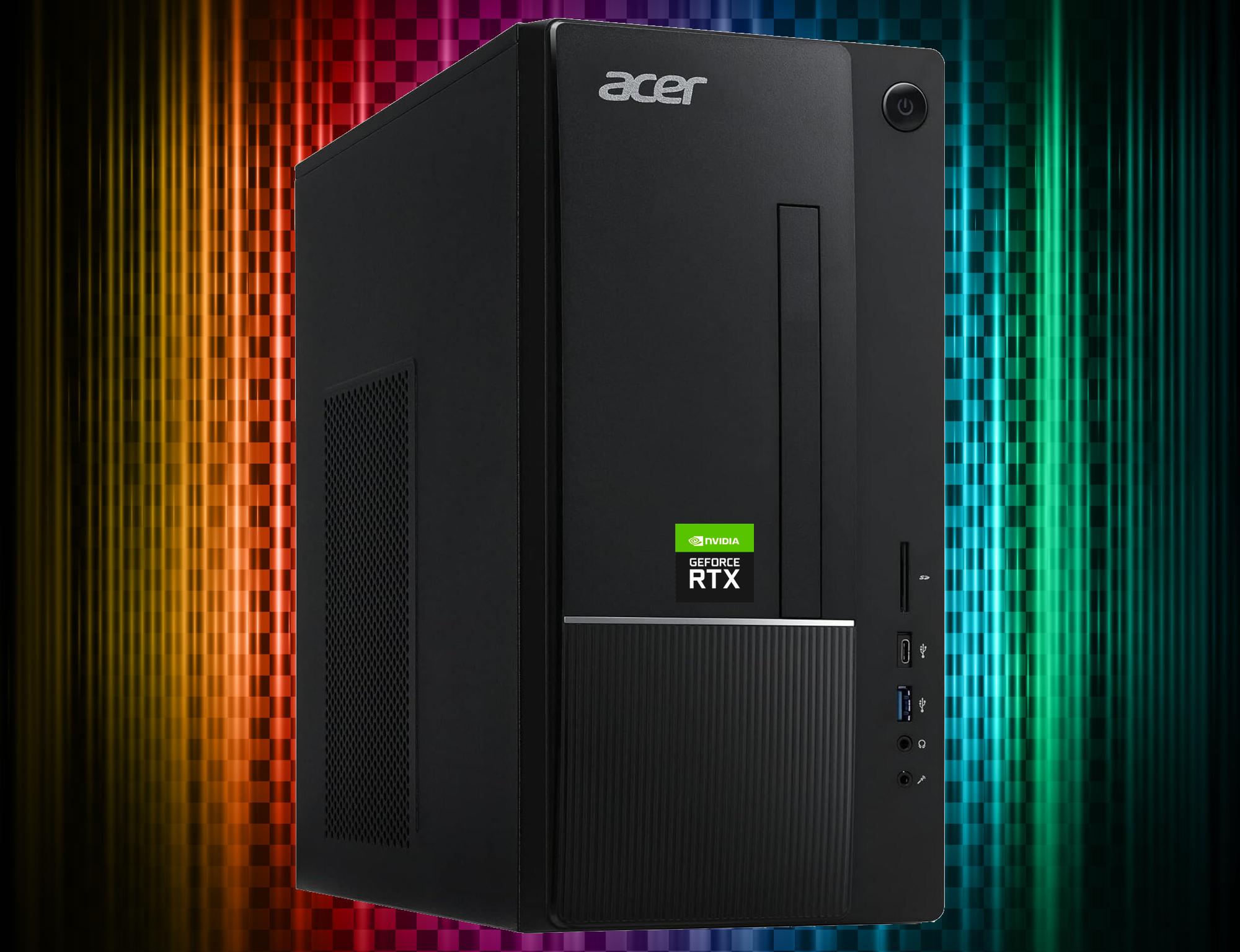 Sleeper RTX RGB Gaming PC RTX 3050 10th gen Intel 16GB RAM 1TB NVMe SSD + HDD