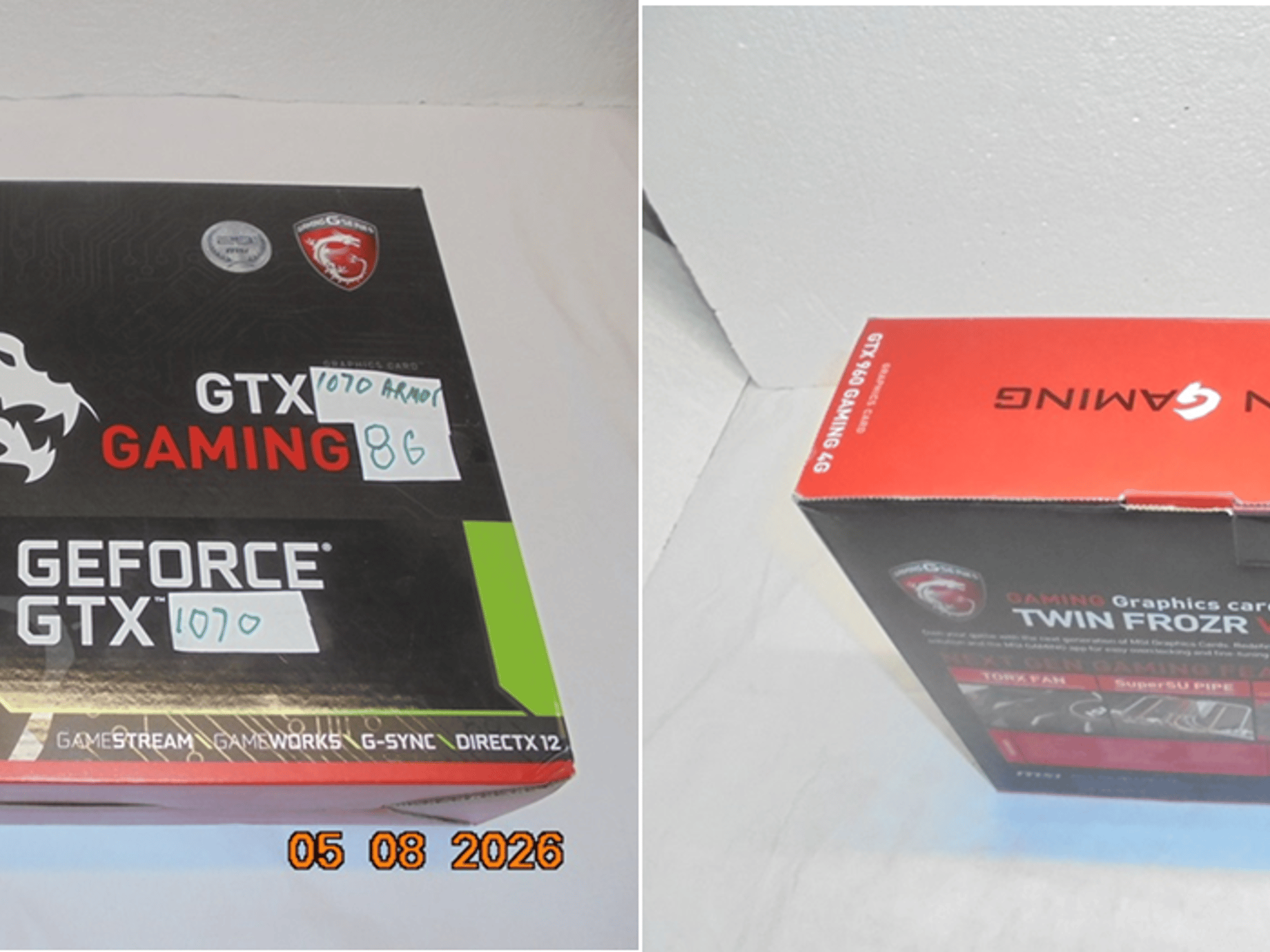MSI ARMOR OC GeForce GTX 1070/Great Working Condition/Low Runtime