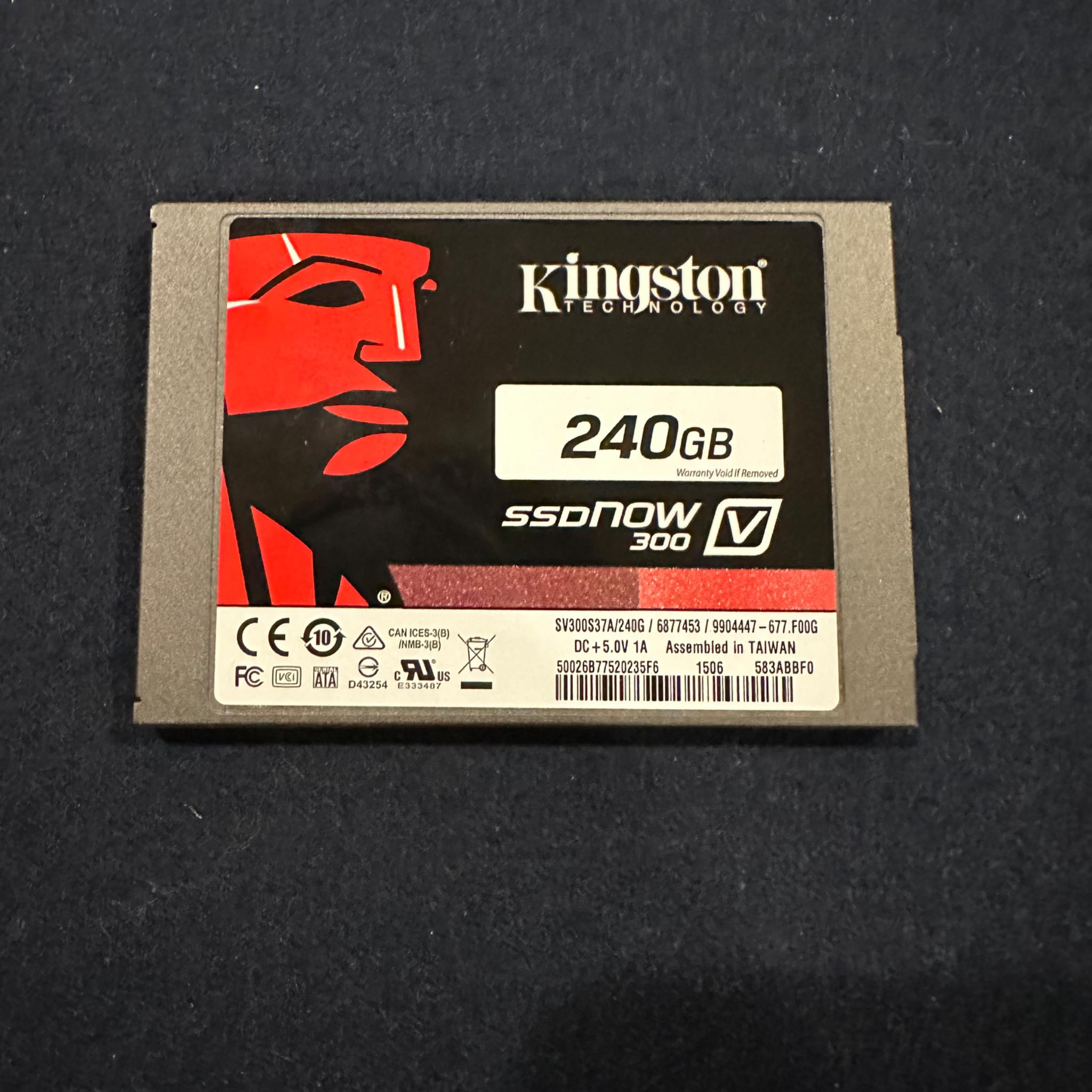 Kingston 240GB SSDNow 300 V 2.5" SSD Solid State Hard Drive SV300S37A/240G SSD