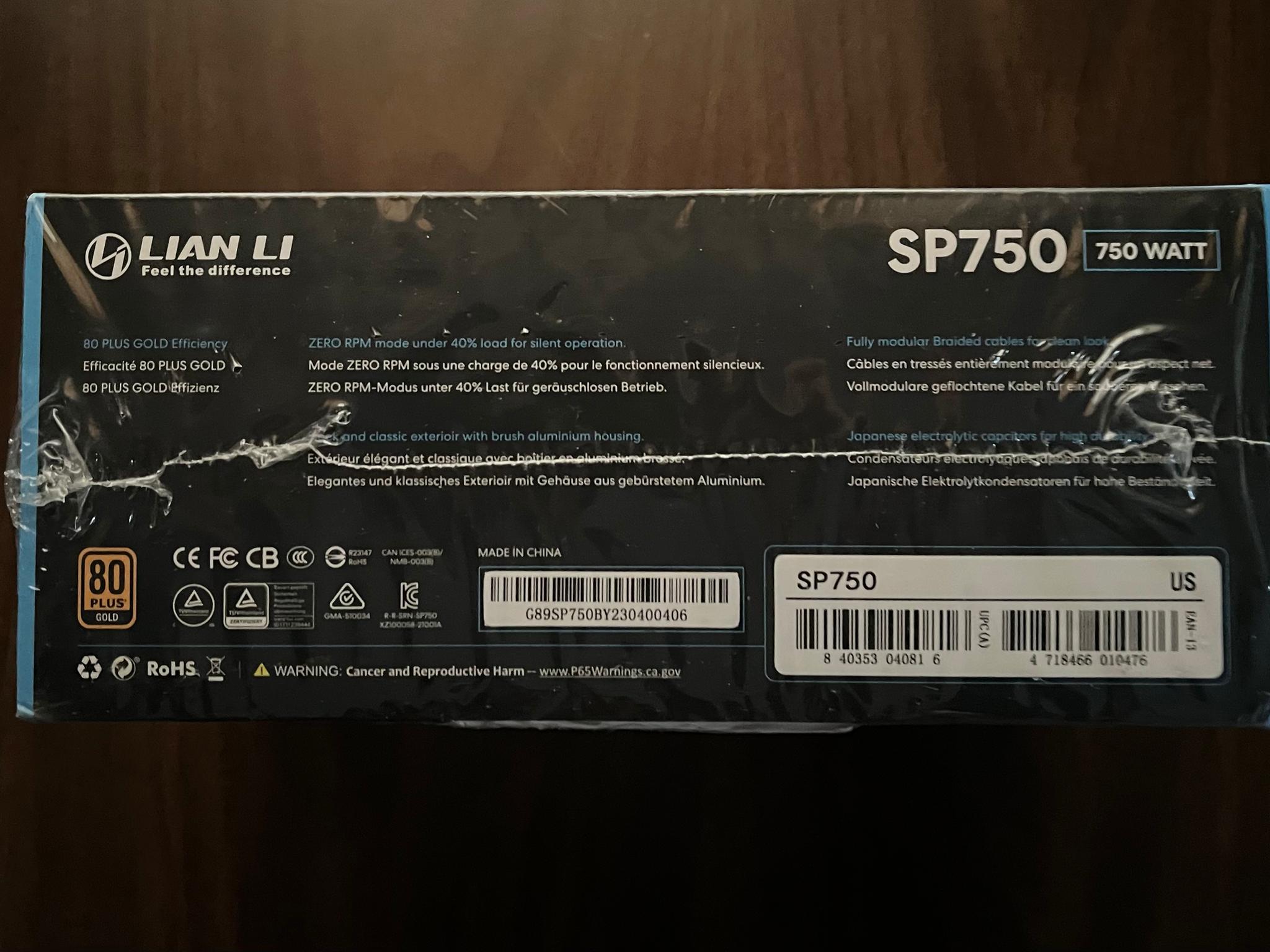 BNIB! | SFX 750W PSU | Lian Li SP750 Small Form Factor PSU