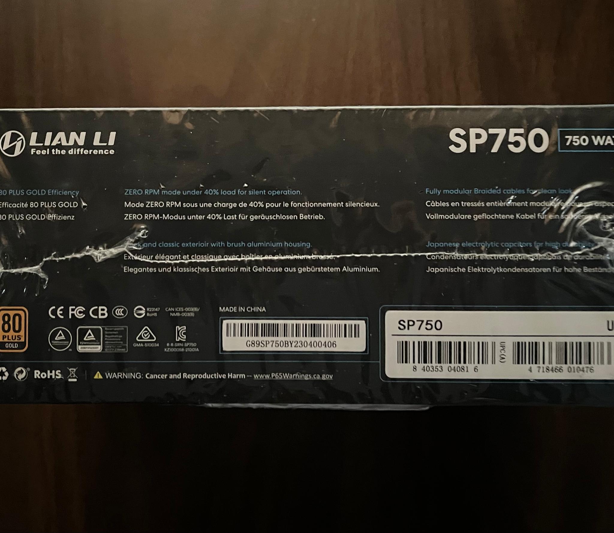 BNIB! | SFX 750W PSU | Lian Li SP750 Small Form Factor PSU