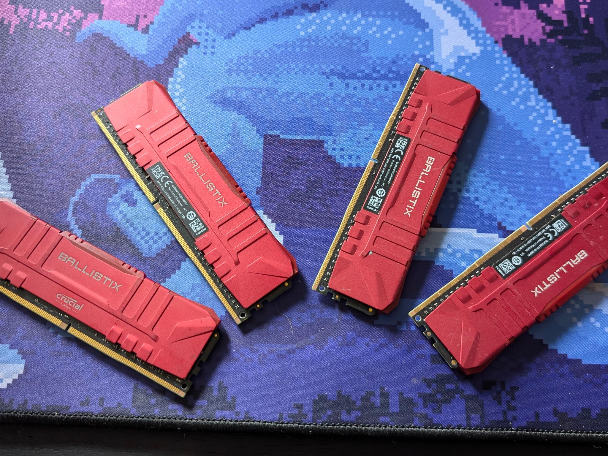 32gb kit ( 4x8 GB ) kit of ballistix ram ddr4