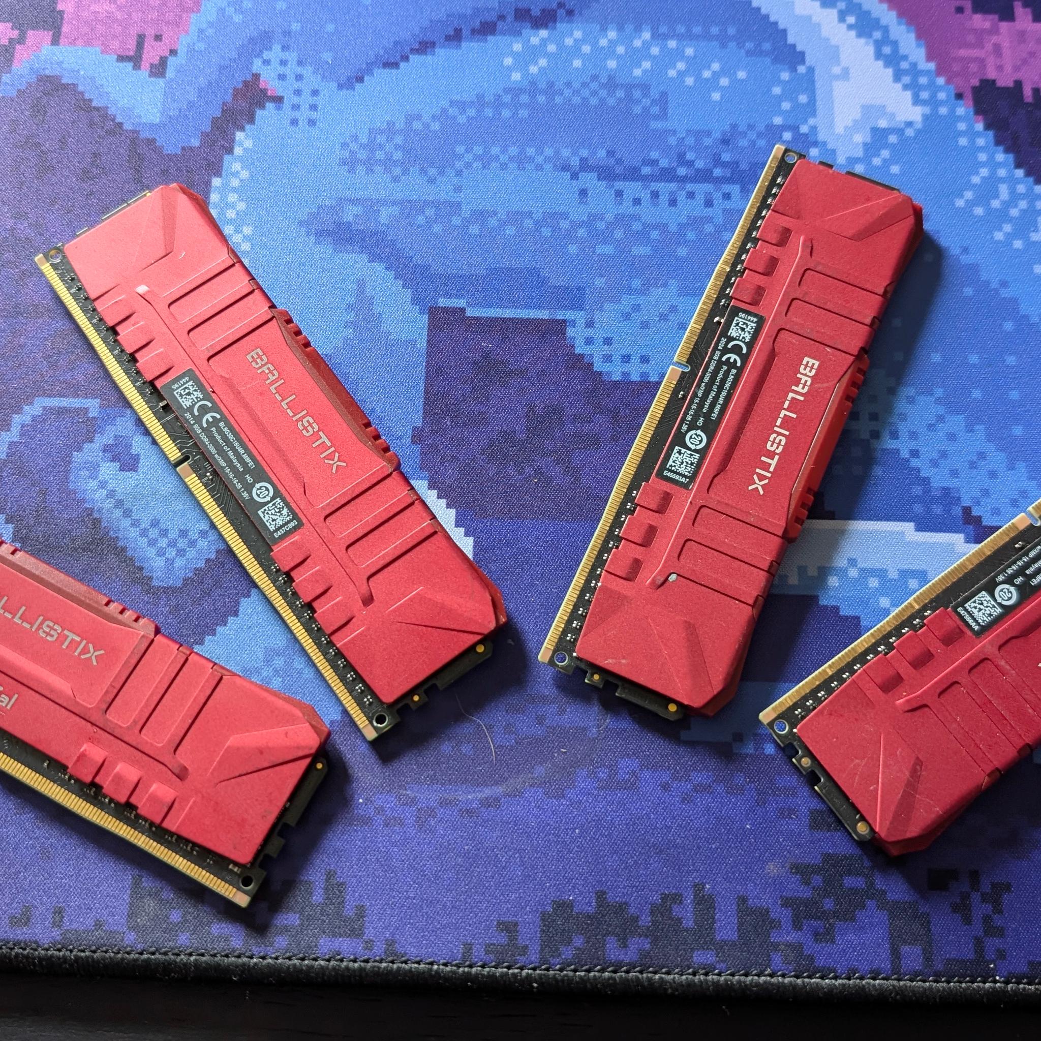 32gb kit ( 4x8 GB ) kit of ballistix ram ddr4