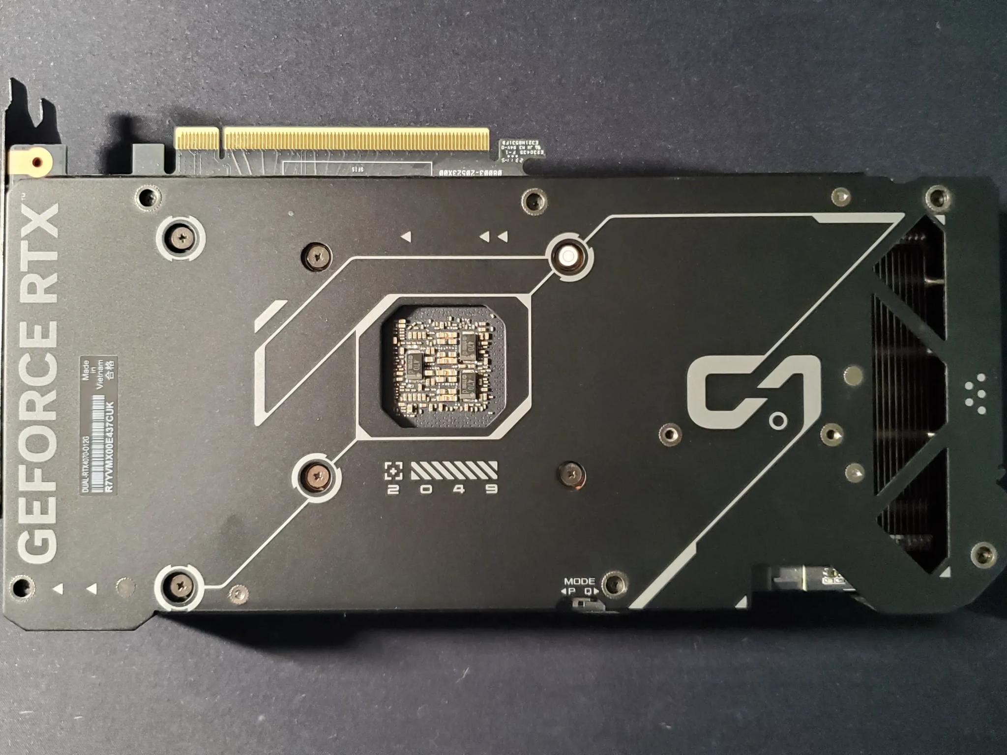 Asus Dual OC RTX 4070 12GB GDDR6X GPU