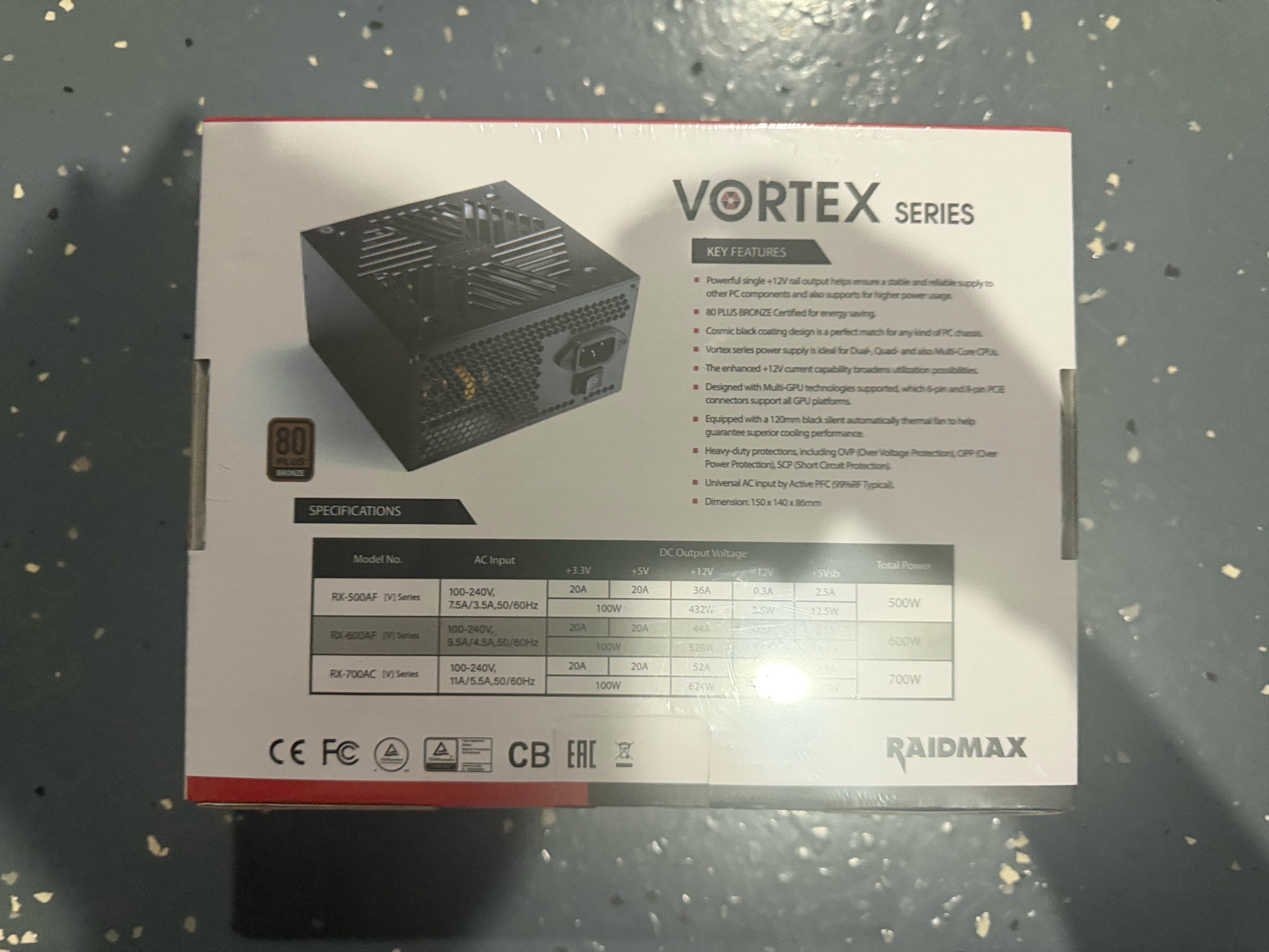 Raidmax Vortex 700W PSU NEW