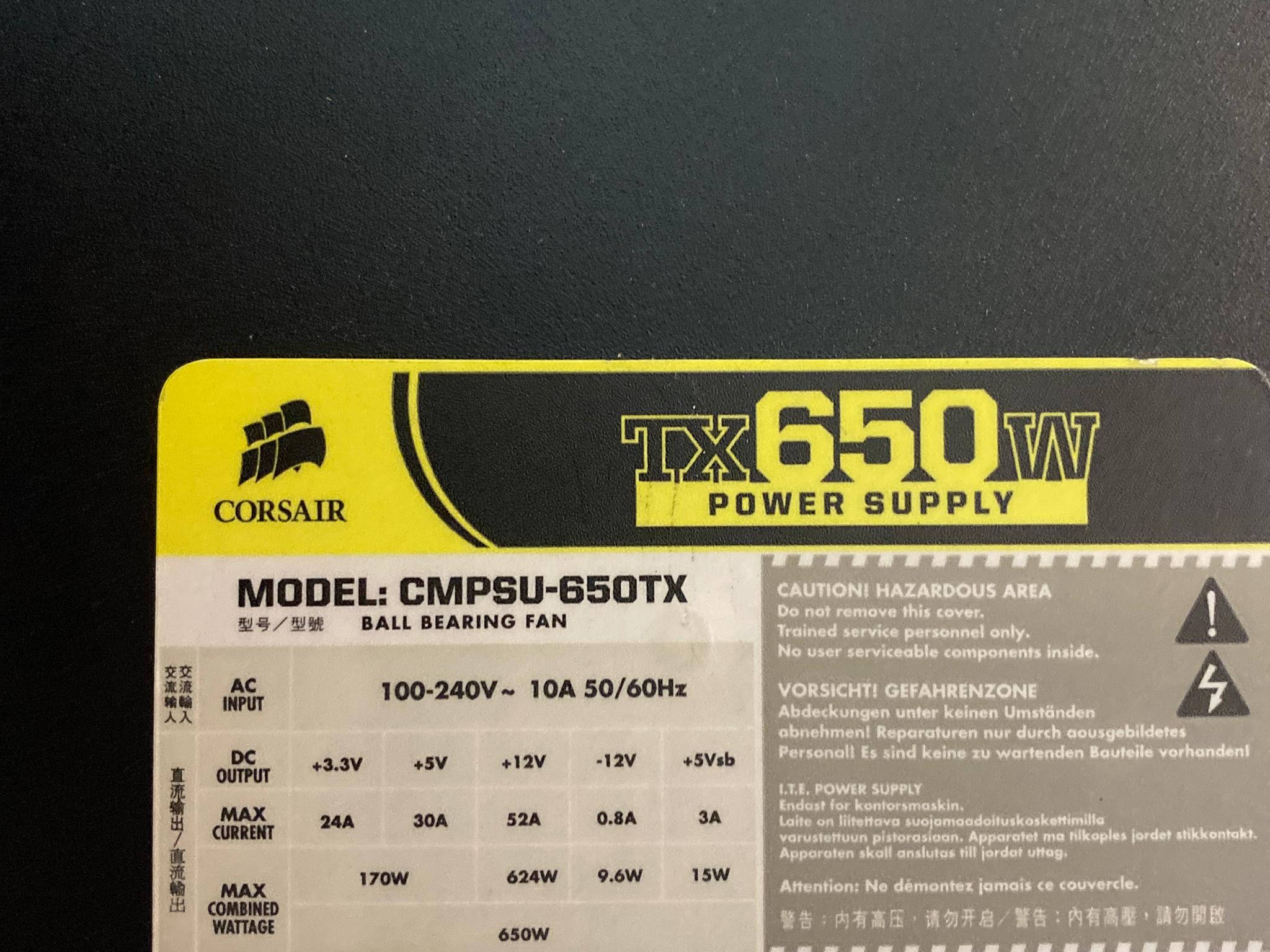 CORSAIR TX650W