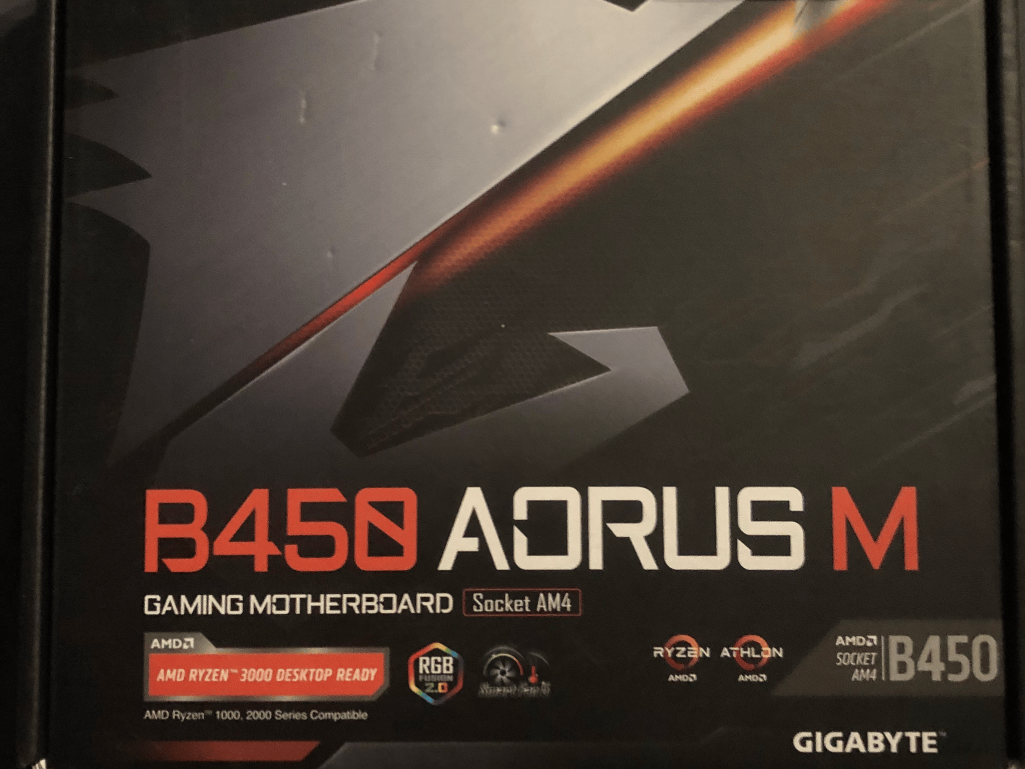 Gigabyte B450 AORUS M Micro ATX AM4 Motherboard
