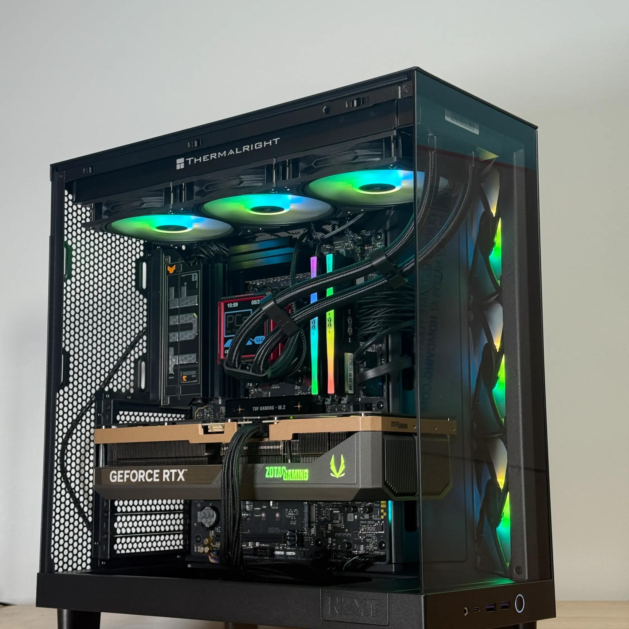 RTX 5090 Ryzen 9950x3d Gaming Behemoth 64gb DDR5 4TB SSD