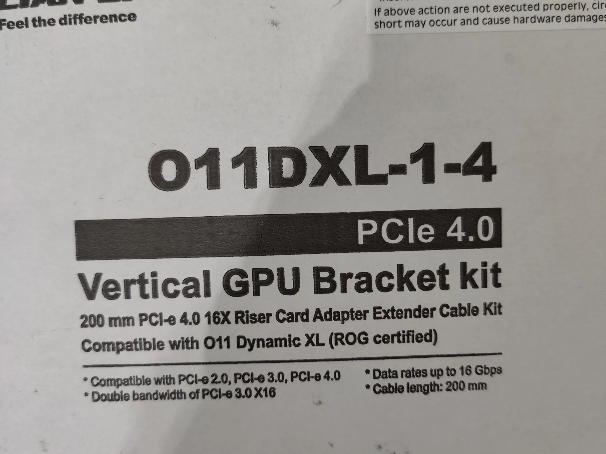 Lian li 011 XL Vertical GPU bracket kit