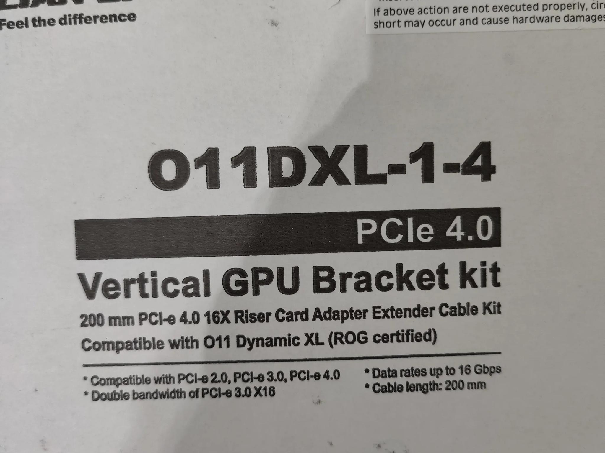 Lian li 011 XL Vertical GPU bracket kit