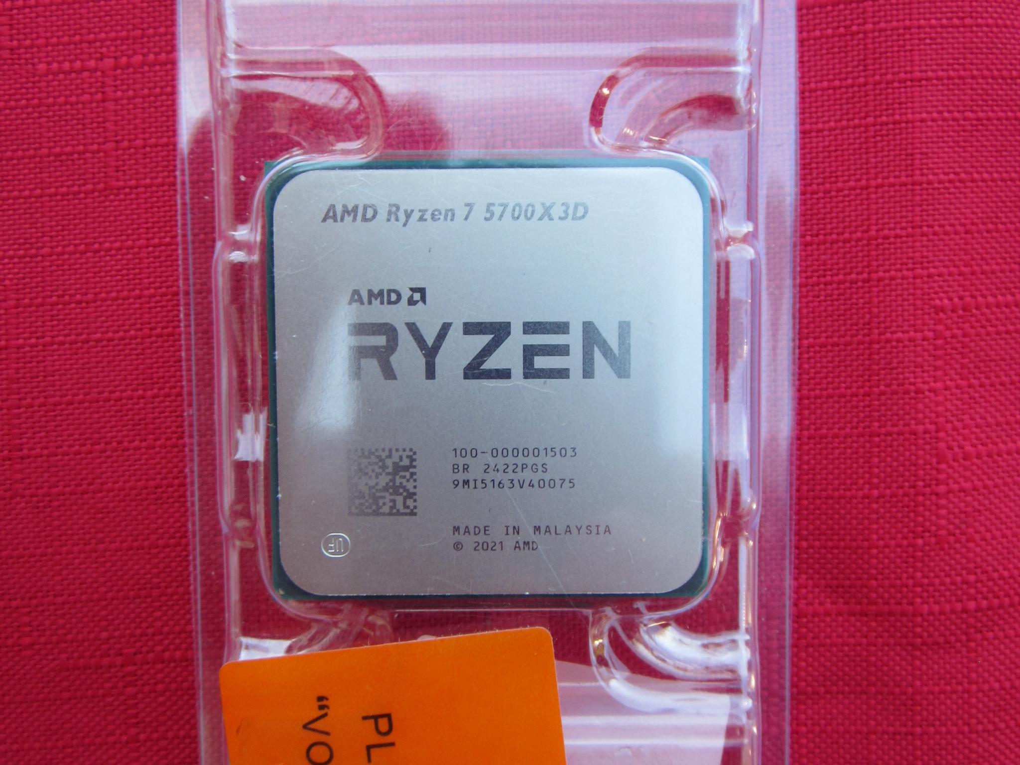 NEW! AMD Ryzen 7 5700X3D AM4 High Performance Gaming CPU