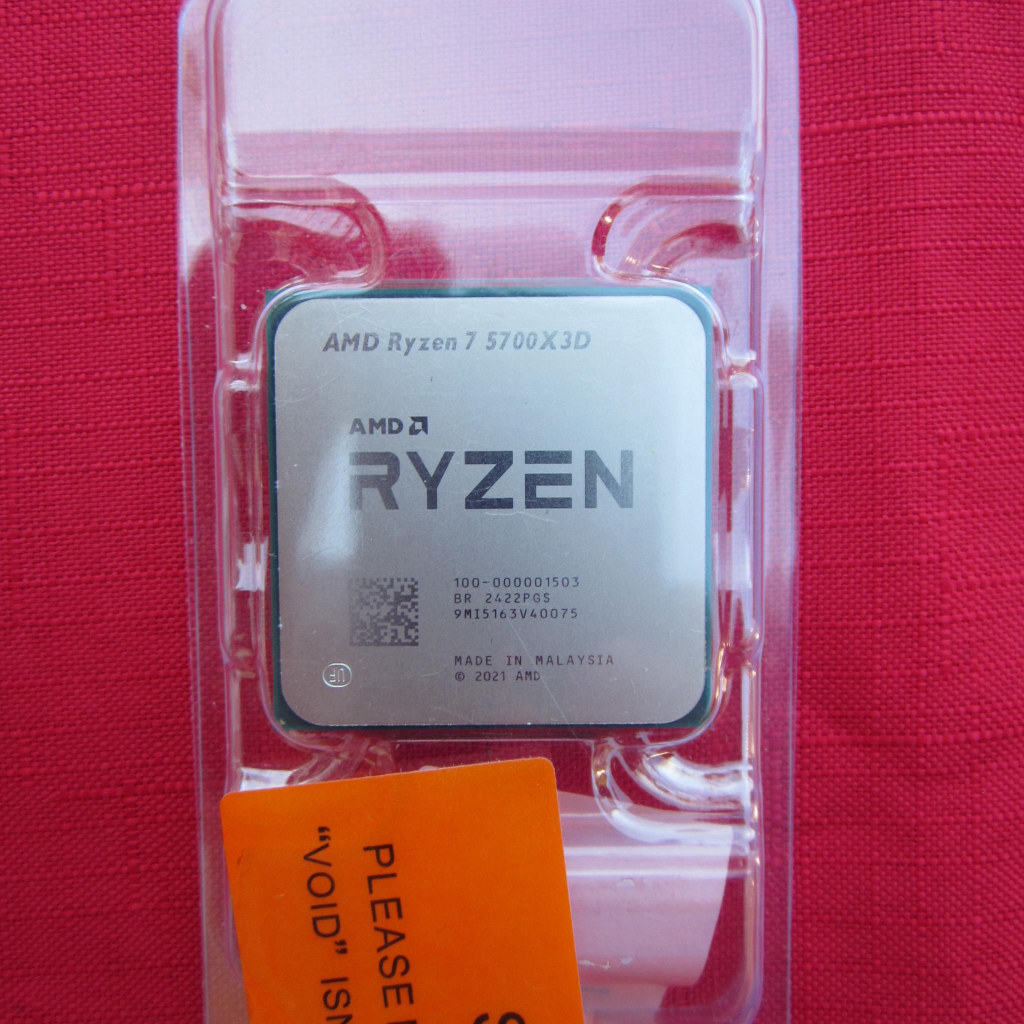 NEW! AMD Ryzen 7 5700X3D AM4 High Performance Gaming CPU
