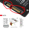 USB 3.0 to 12+6Pin SSD and SATA 22Pin PCB Disk Drive for 2010 2011 MAC Air A1369 A1370 SSD