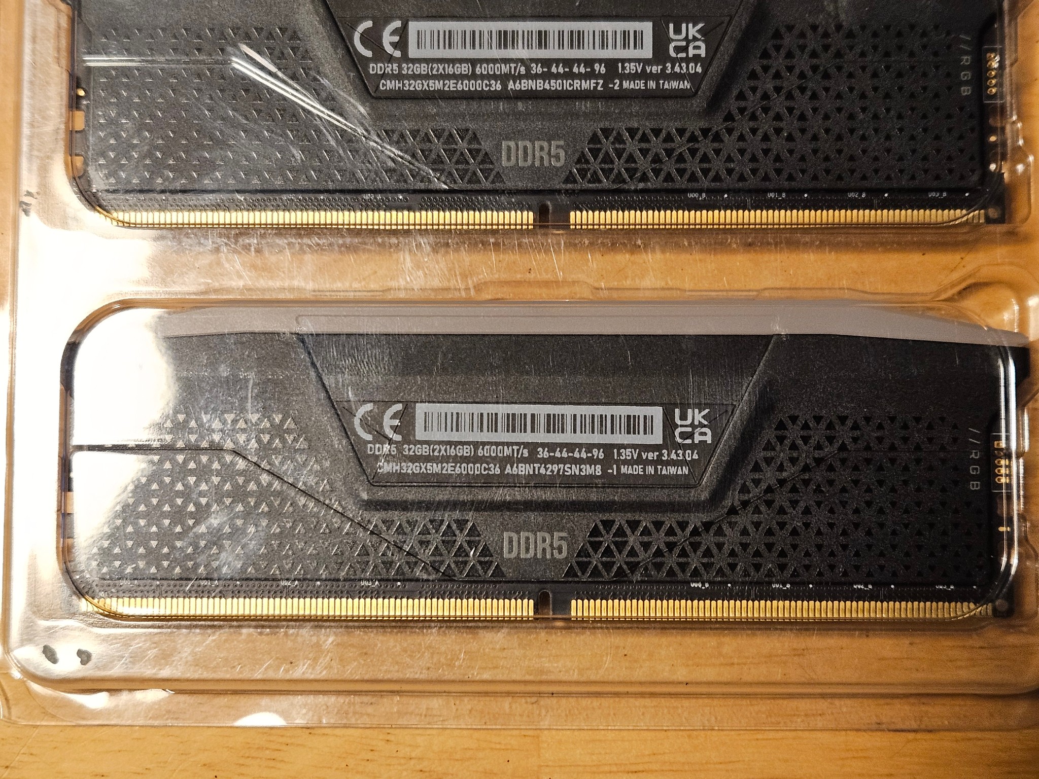 Corsair Vengance DDR 5 32GB ( 2x16GB ) Ram Kit 6000 MT/s CL 36