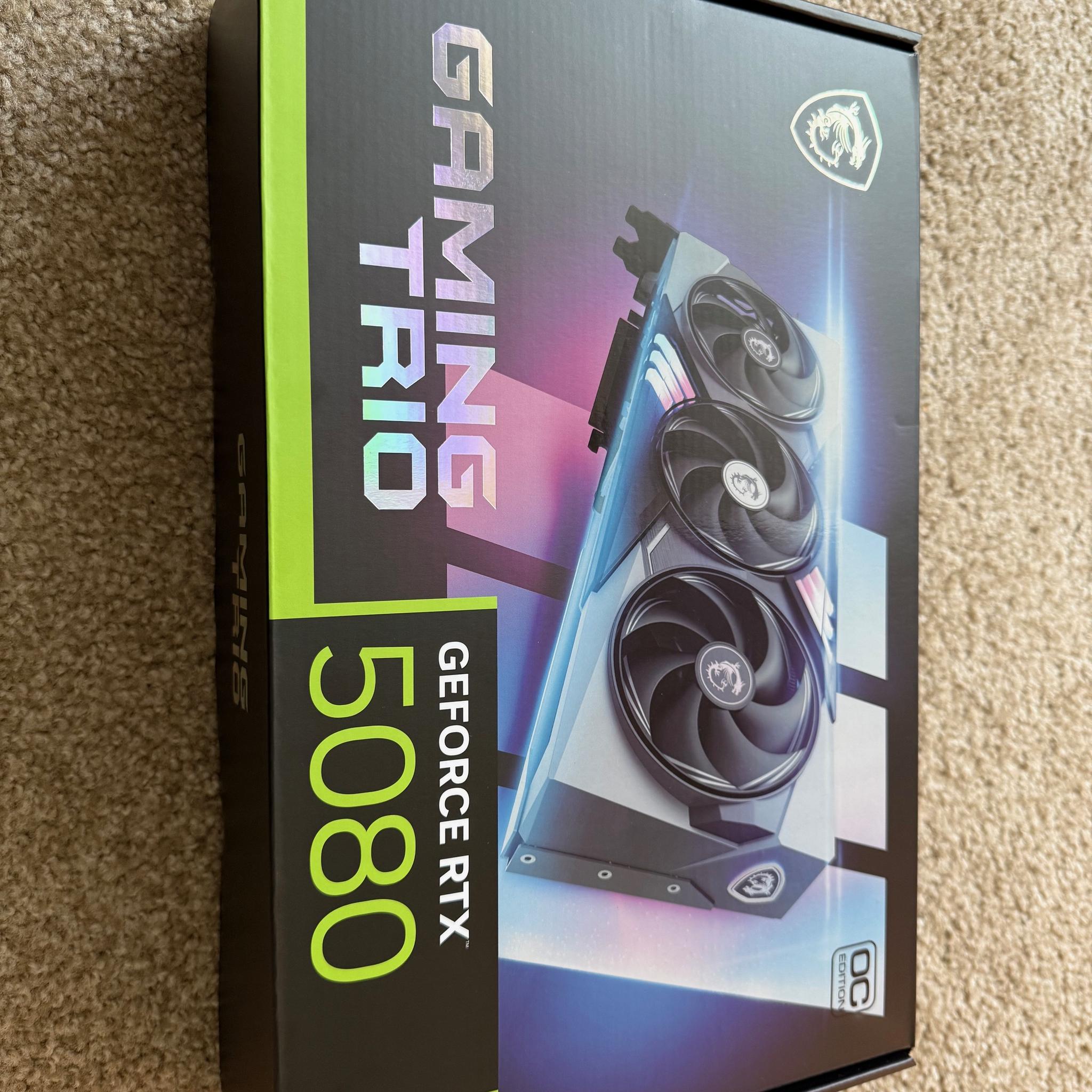 MSI NVIDIA GeForce RTX 5080 16G GAMING TRIO OC (Used - Like New)