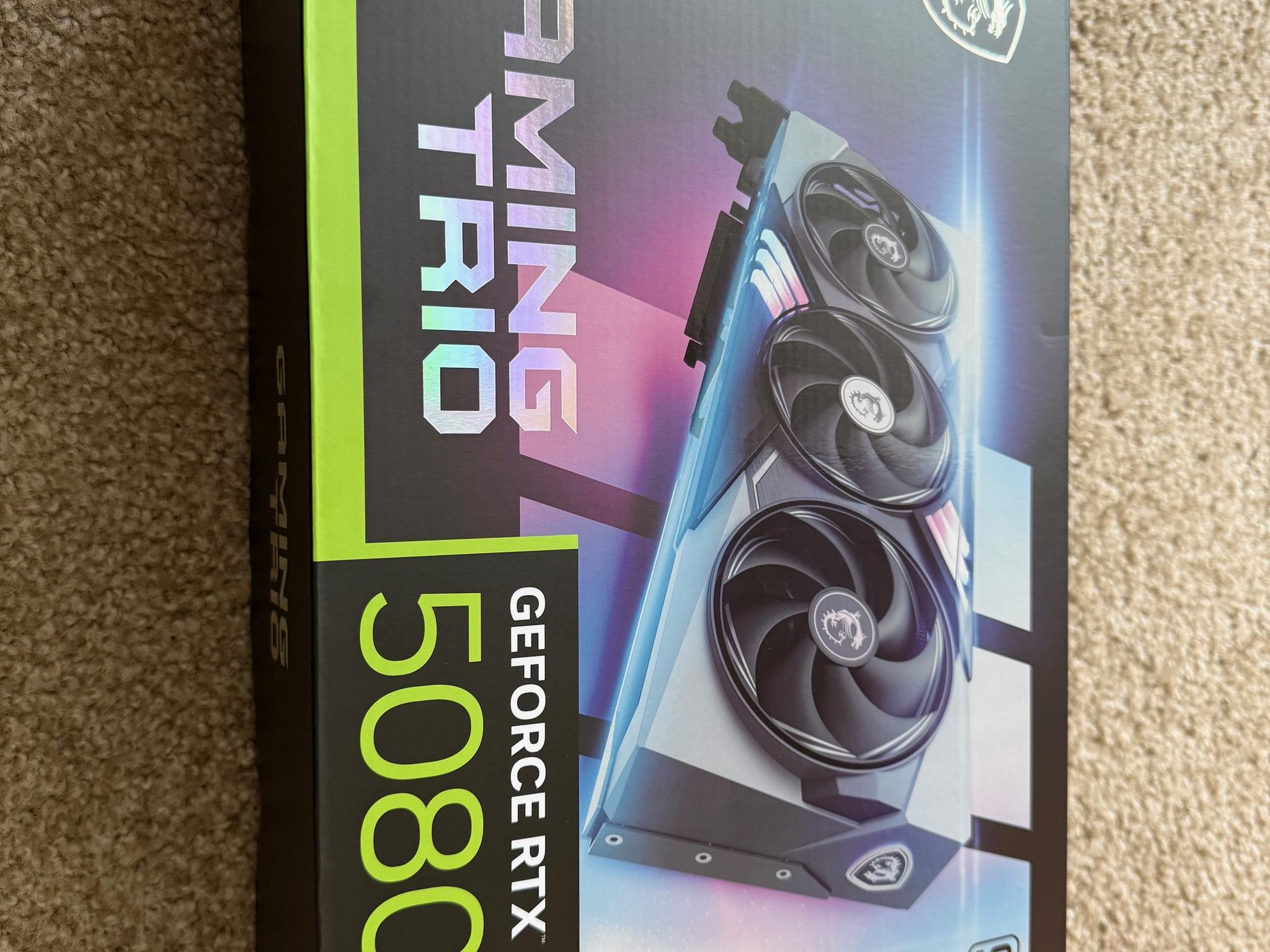 MSI NVIDIA GeForce RTX 5080 16G GAMING TRIO OC (Used - Like New)