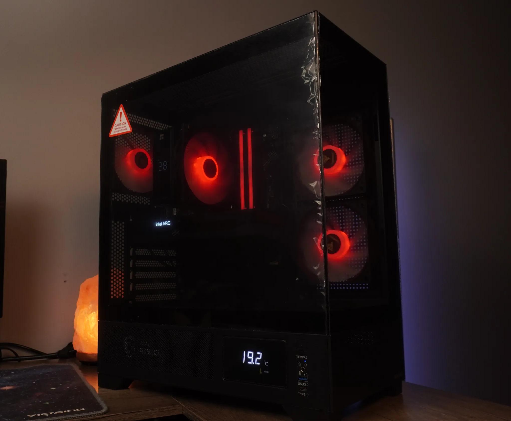 🖤STEALTH🖤 1440p/1080p GAMING MACHINE 💙 I5 12400f 💙 Intel Arc B580  | 32GB | 1TB | WIFI