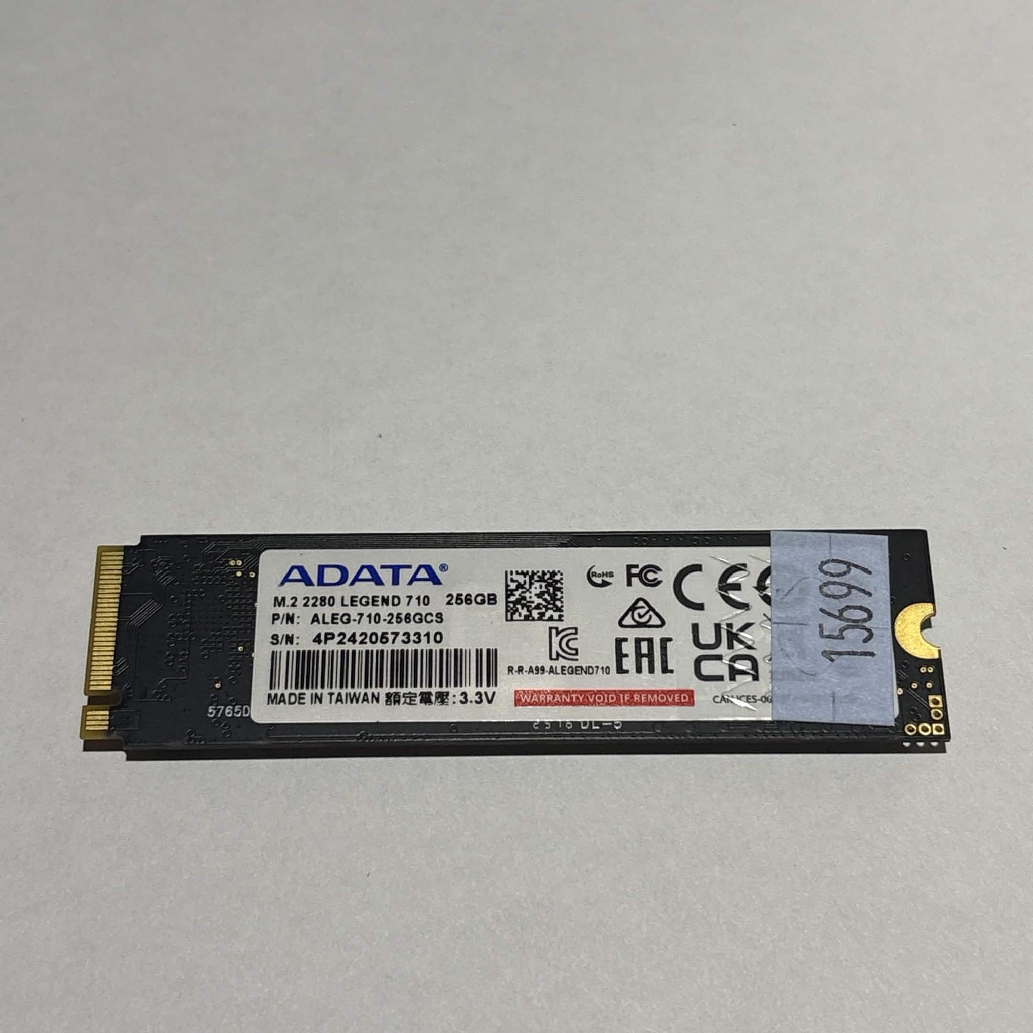 ADATA LEGEND 710 256GB PCIe Gen3 NVMe M.2 2280 SSD | Tested Working