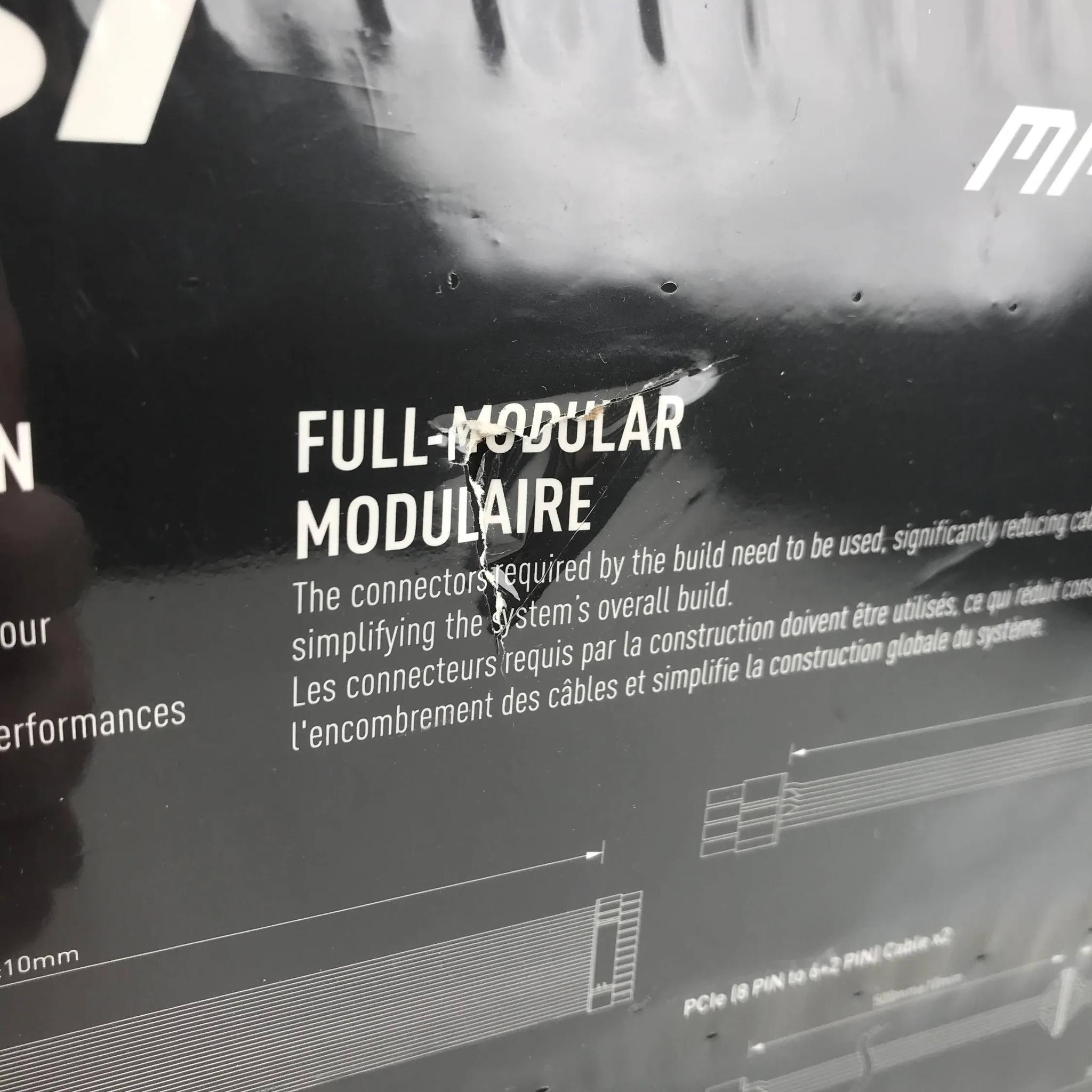 MSI 650W MAG A650GL 80+ Gold ATX Fully-Modular Power Supply PSU