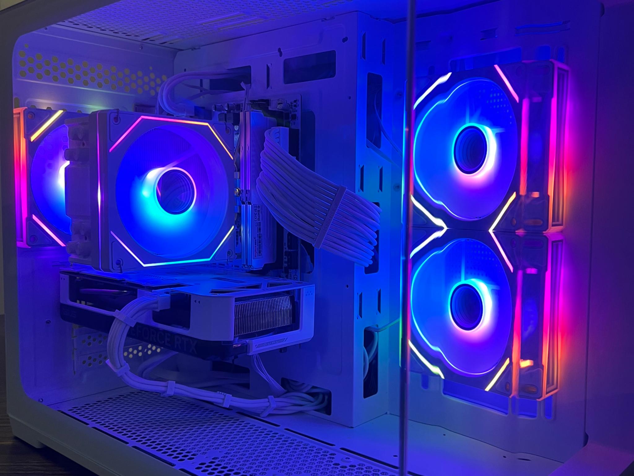 All white gaming pc with |RTX 4060 oc|ryzen 5 5600| 32gb ddr4 3200mhz