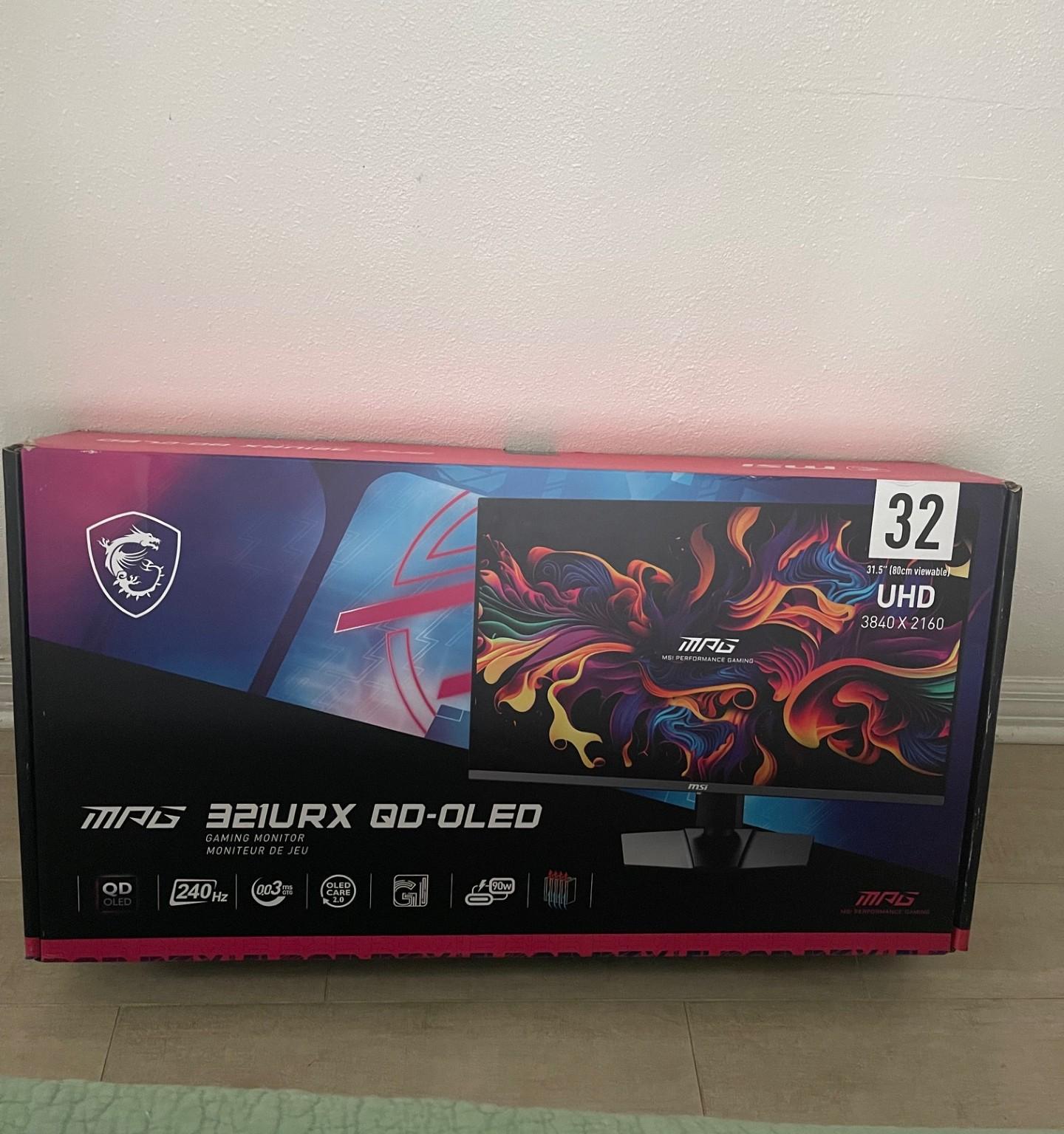 Like New MPG 321URX QD-OLED Gaming Monitor